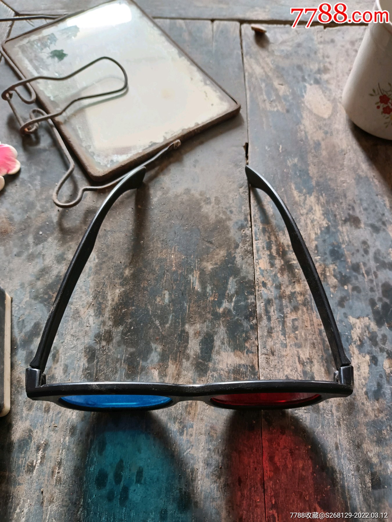 怀旧老式双色眼镜