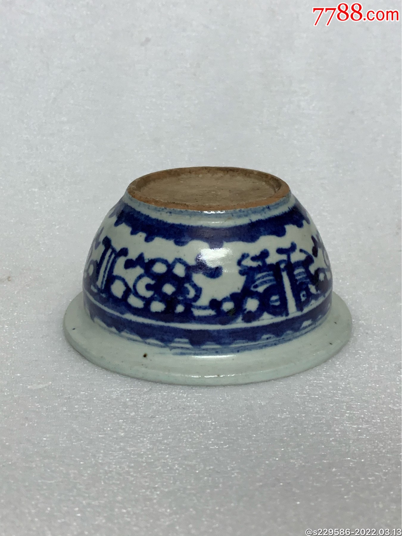 清朝龙纹青花小香炉-价格:199元-au29499164-青花瓷 -加价-7788收藏