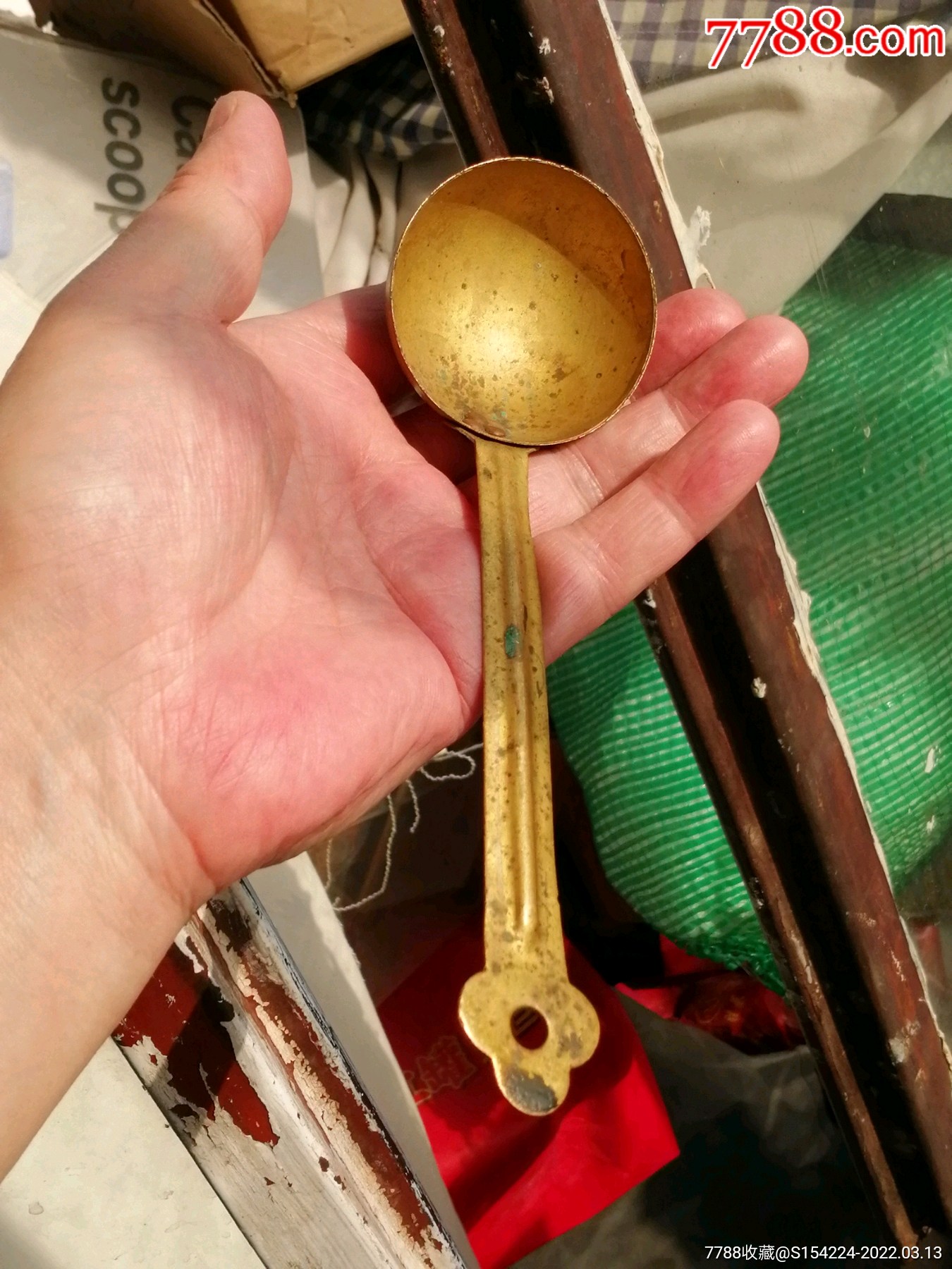 民国时期老铜勺-铜杂件-7788商城