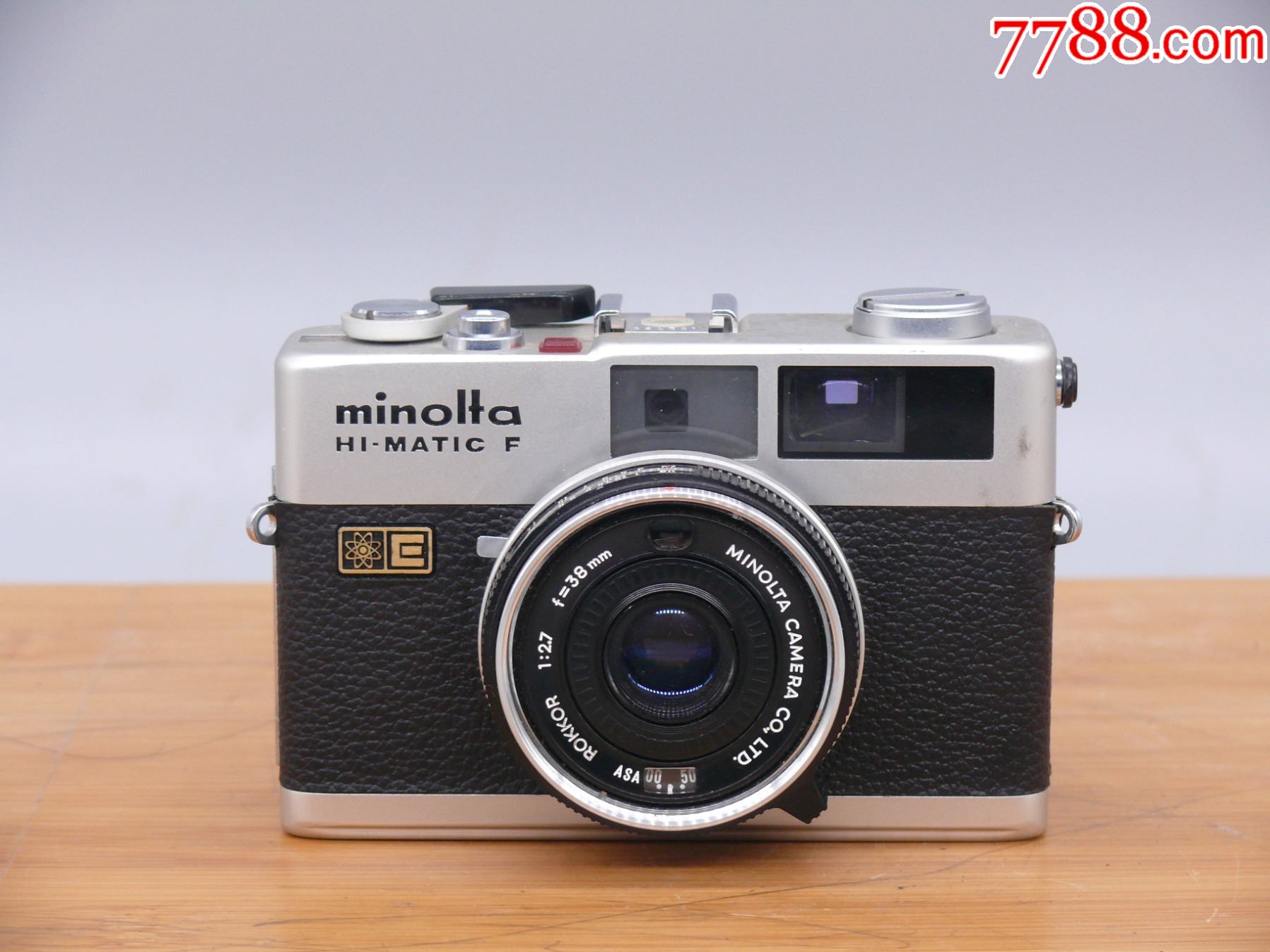 美能达himaticf自动旁轴相机整机品相很新未见明显磕碰掉漆饰皮完整