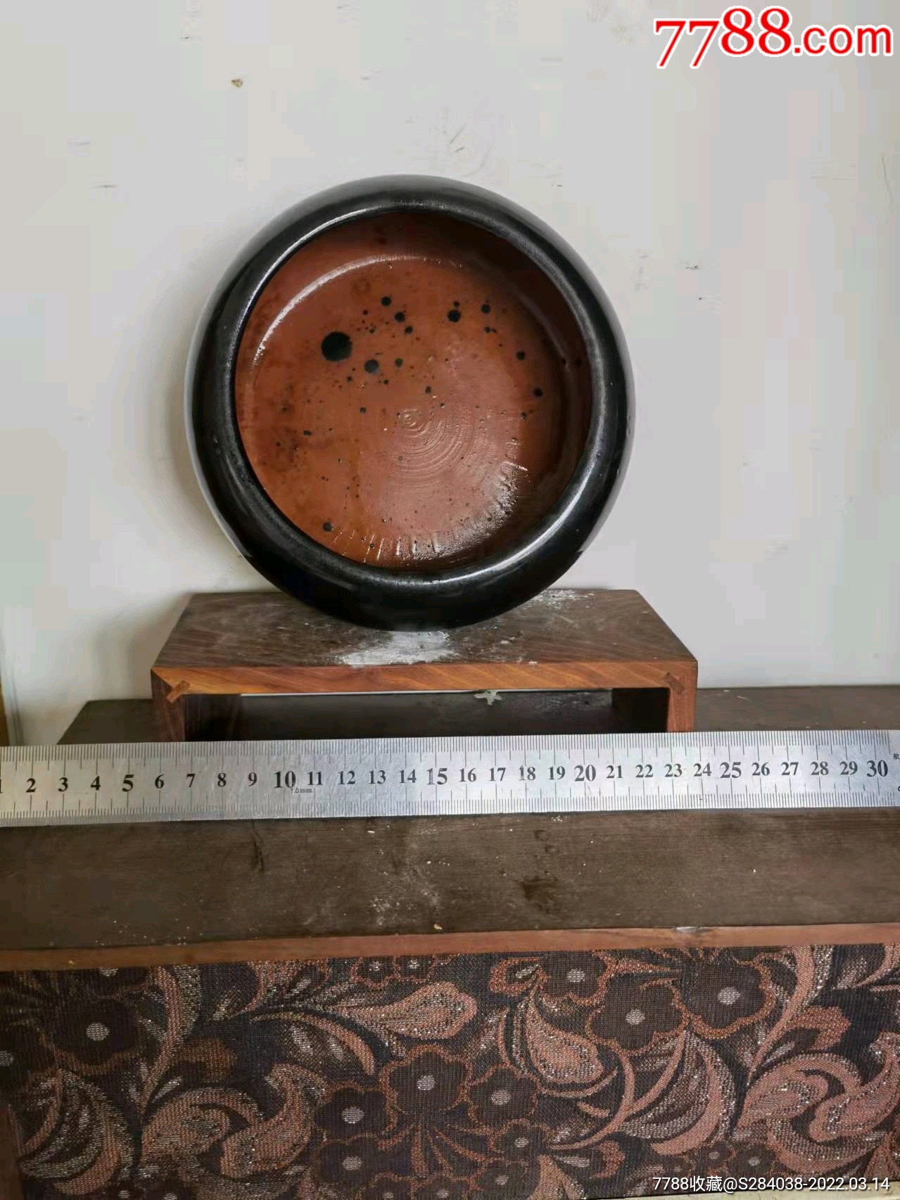 70一80年代黑釉紫砂笔洗