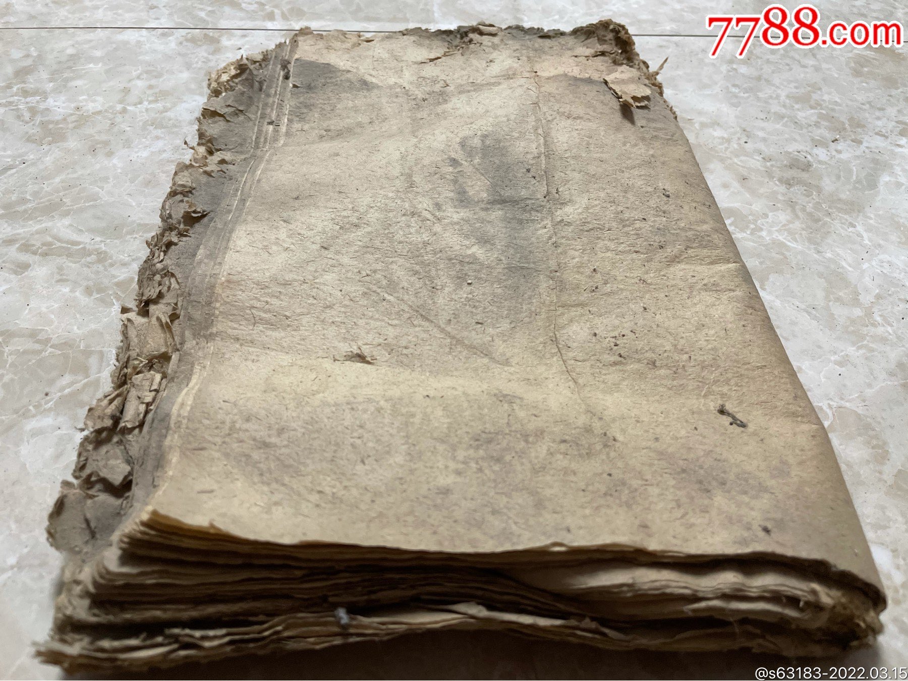 清末一叠老黄宣纸可修补古籍善本用