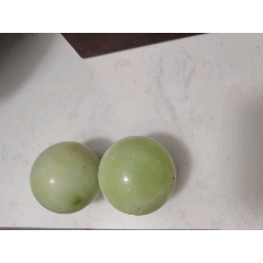 和田玉手盘玉球一对(zc29554773)_侠骨清风阁