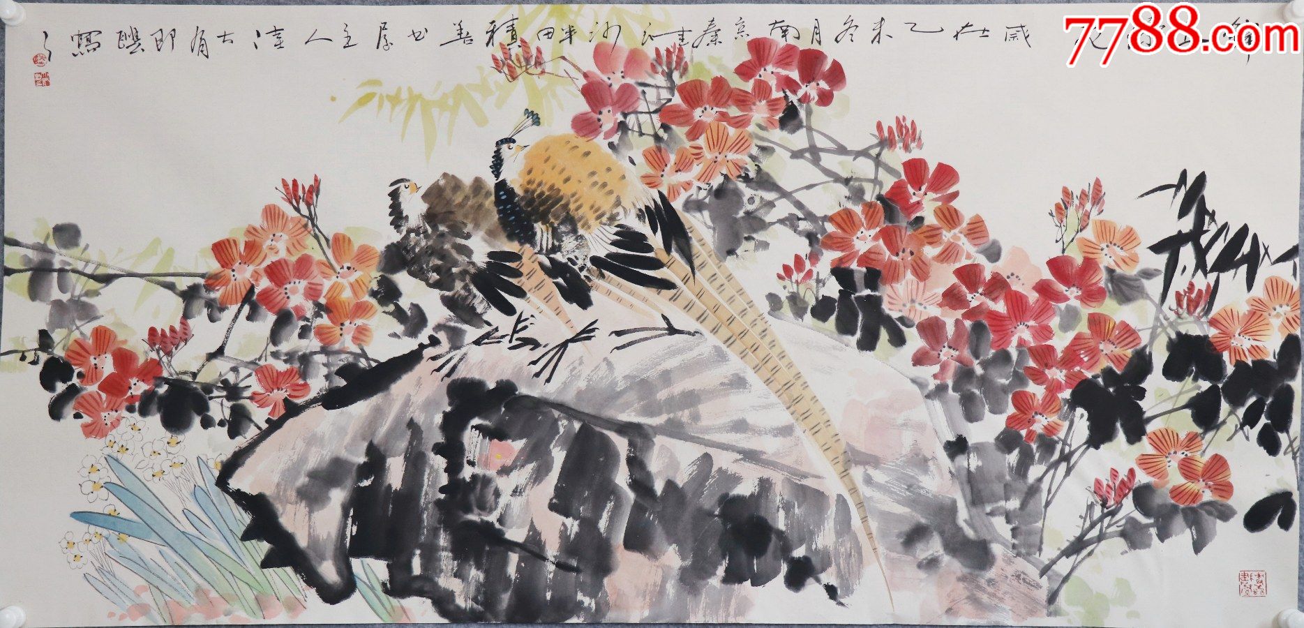 江苏省民建画院副院长国家一级美术师陆大有花鸟