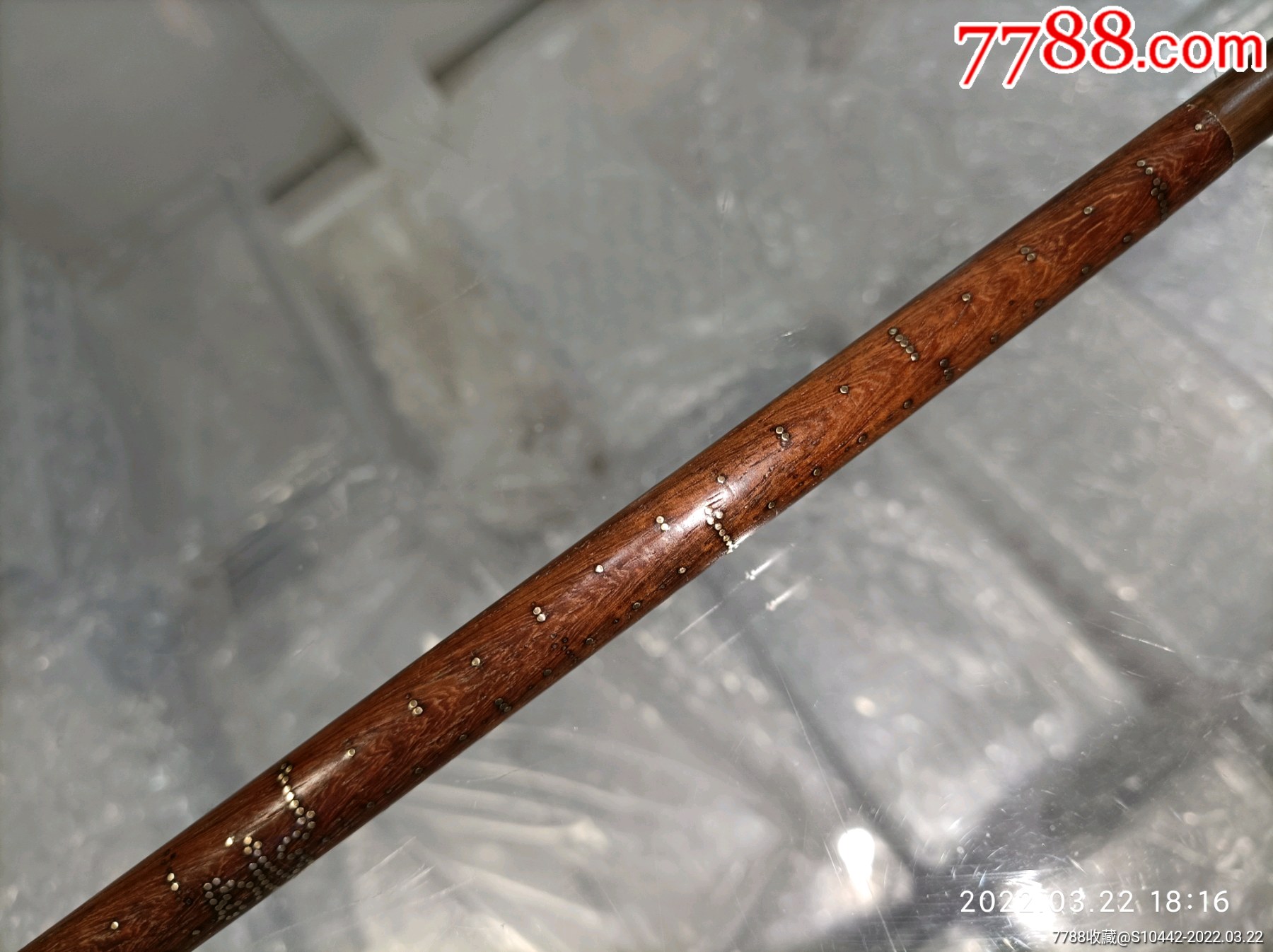 黄花梨小秤杆清16两民改制十两