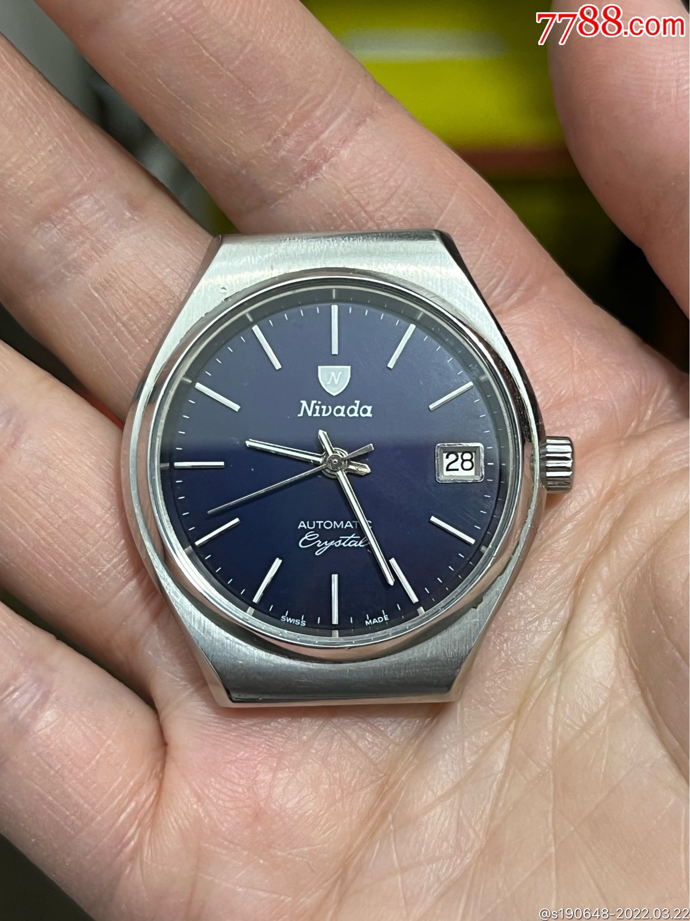 尼维达蓝盘自动机械手表