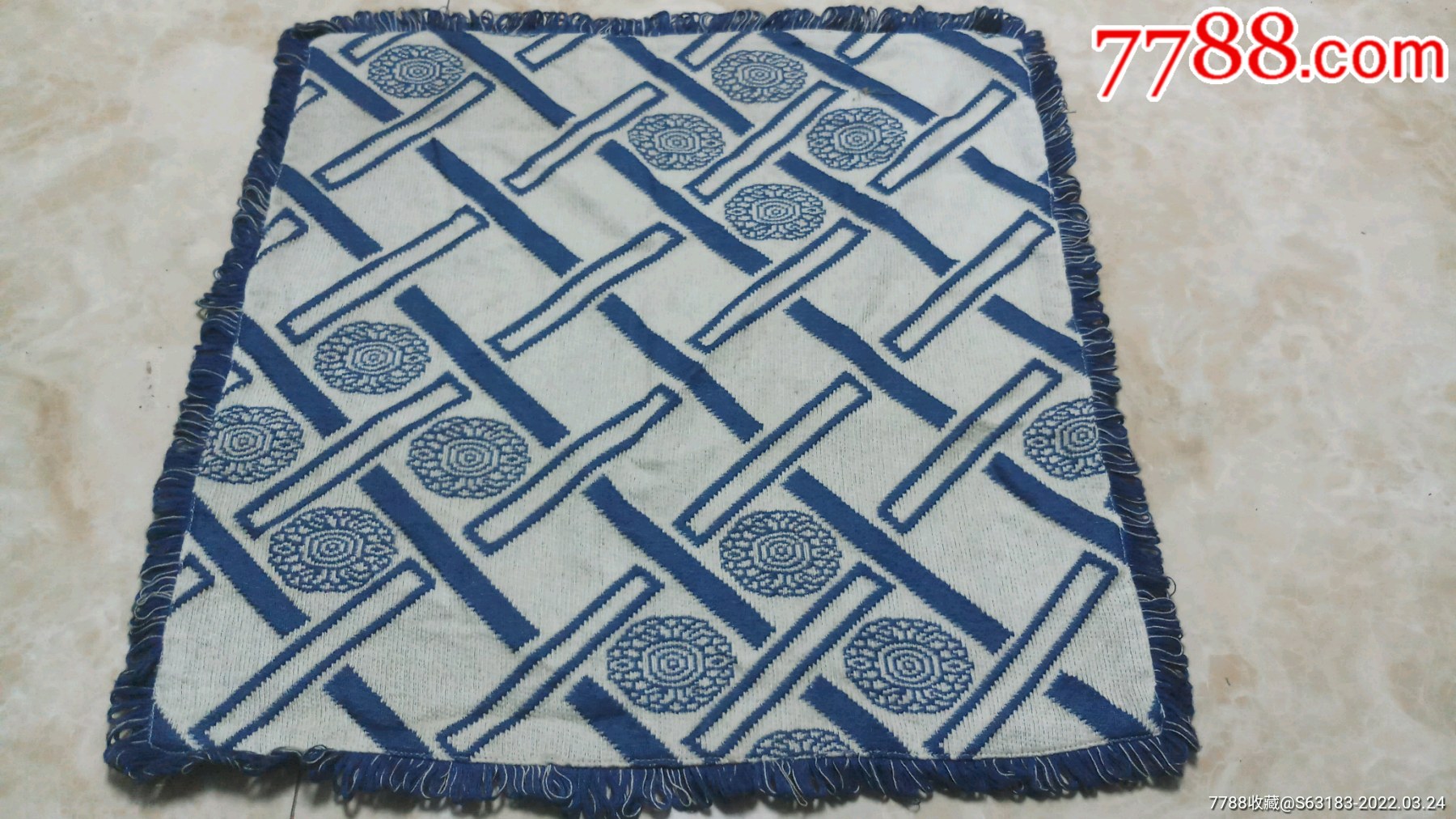 怀旧老物百货商店八十年代茶几或花架桌布厚实有隔里