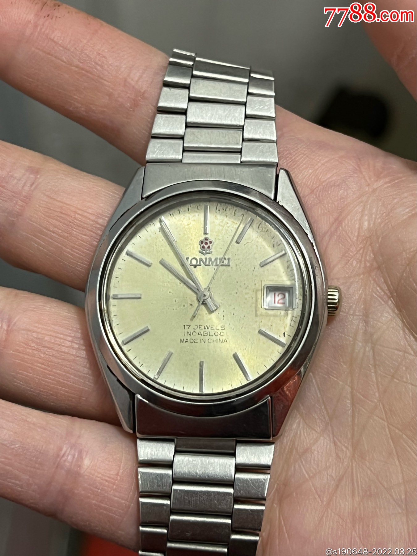 红梅honmei手动机械老手表国表