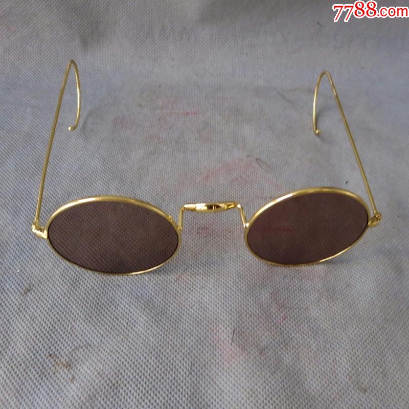 老墨镜太阳镜古董眼镜老太阳镜西洋古眼镜_10品￥28099老眼镜古董