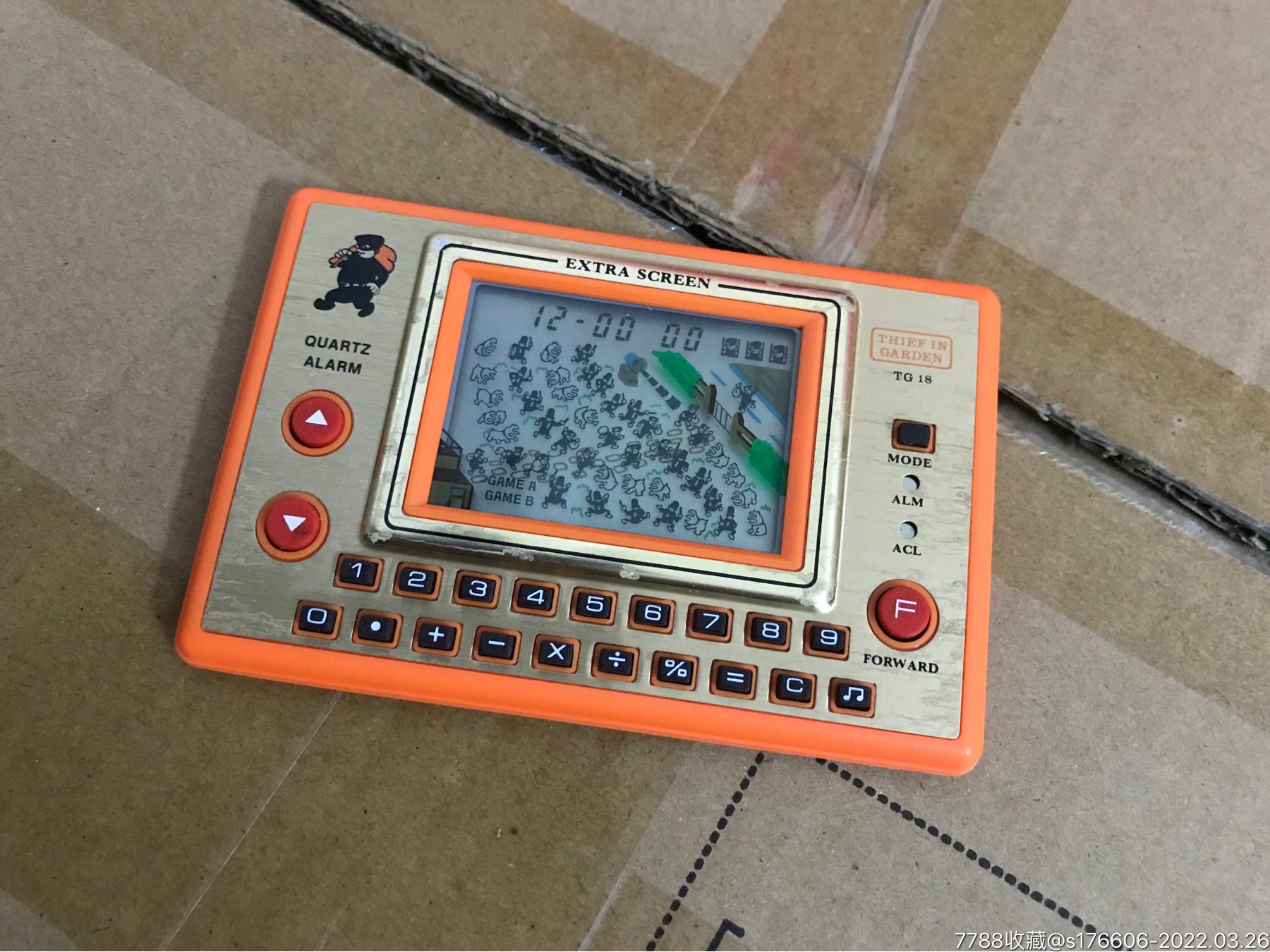 老印刷屏掌机计算器电子表玩具游戏机