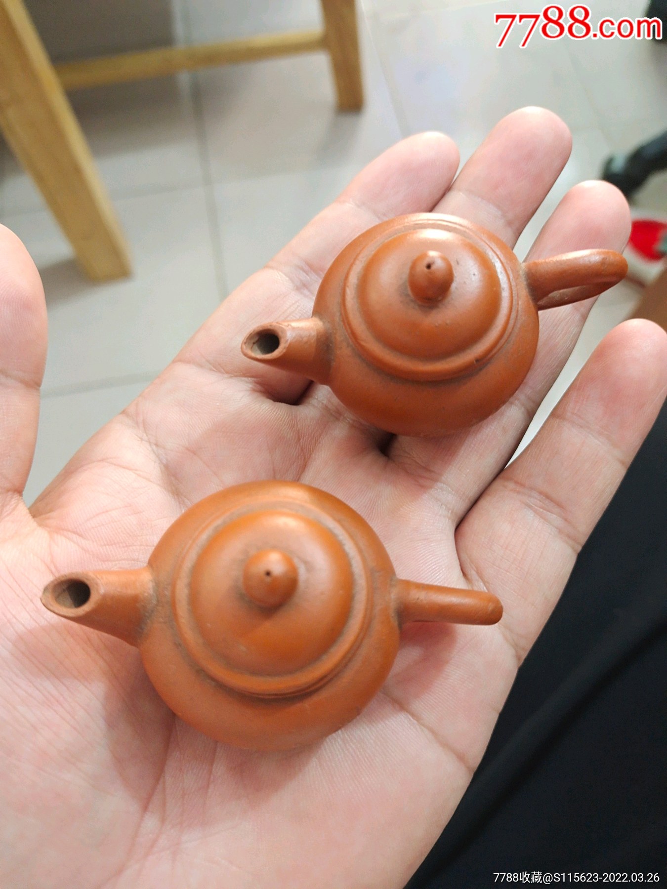 迷你小茶壶两个手工制作完好