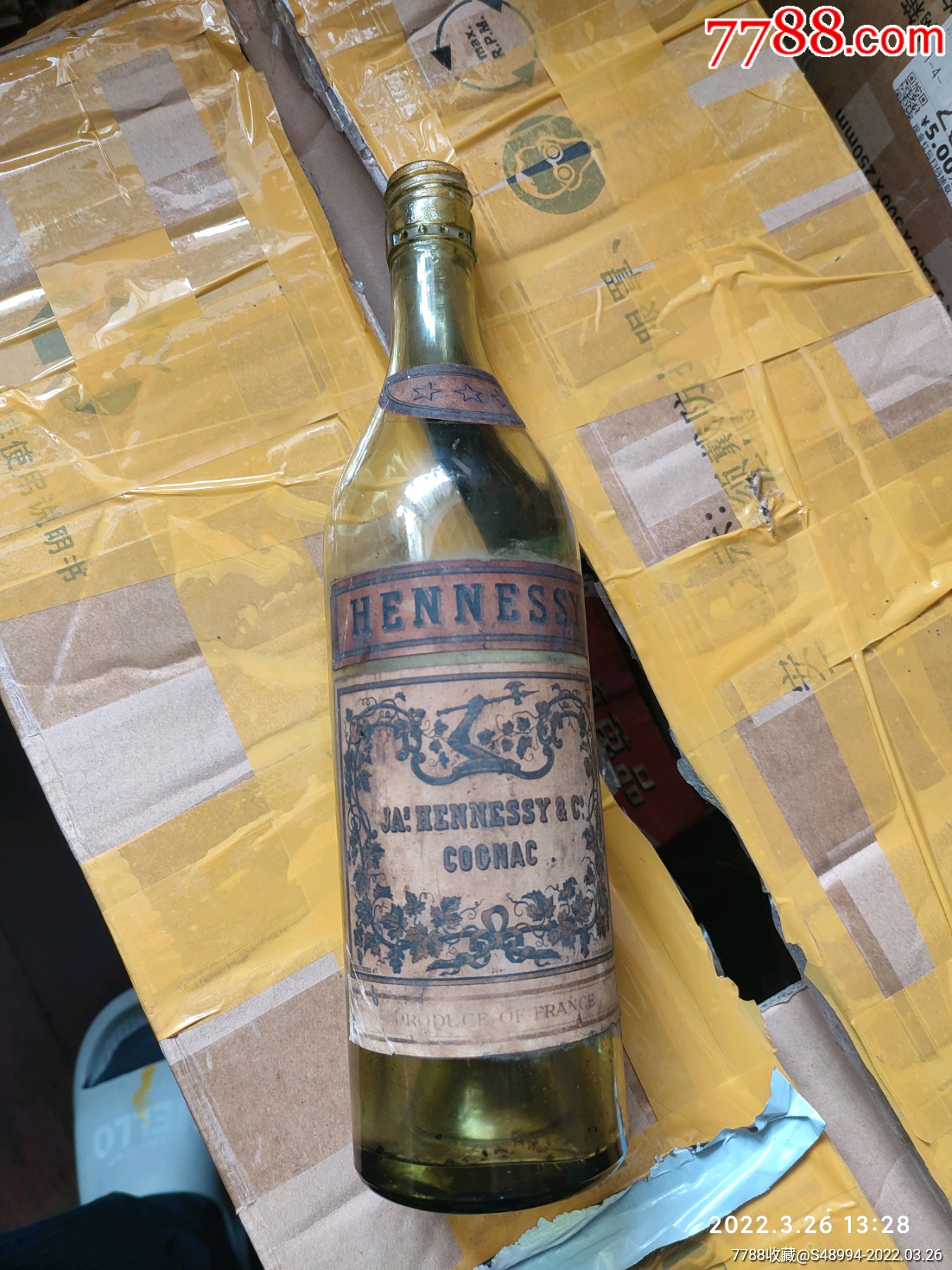 民国酒瓶:轩尼诗干邑白兰地_荣华藏珍【7788商城__七七八八商品交易