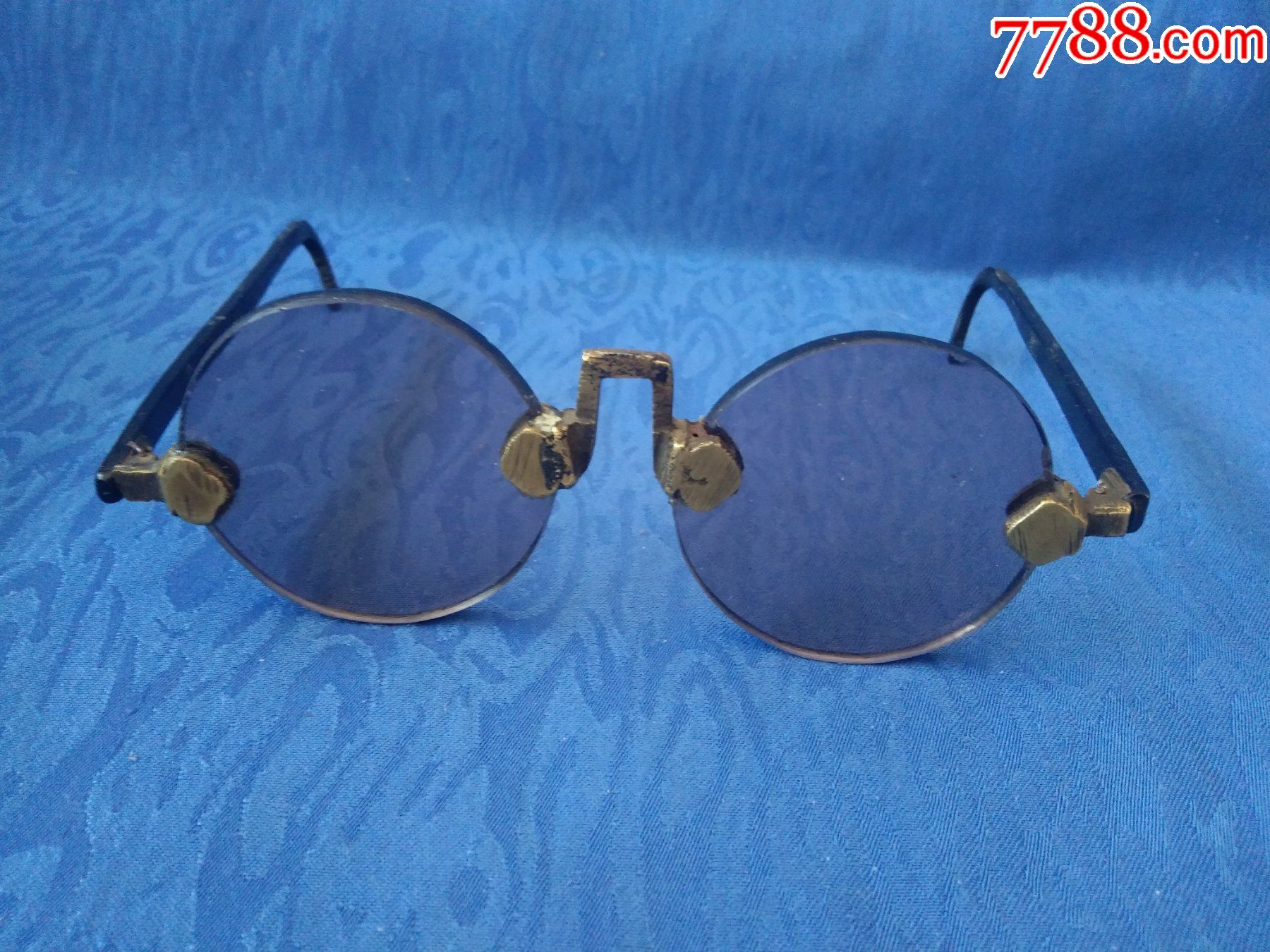 晚晴民国水晶眼镜镜胶木电木镜腿旧社会师爷账房先生文人专用高档奢侈