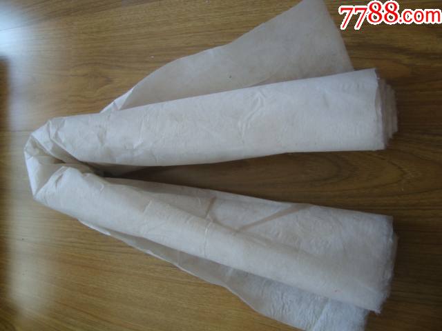 g3122清代加厚绵纸老纸一卷非常古老大张手工老纸