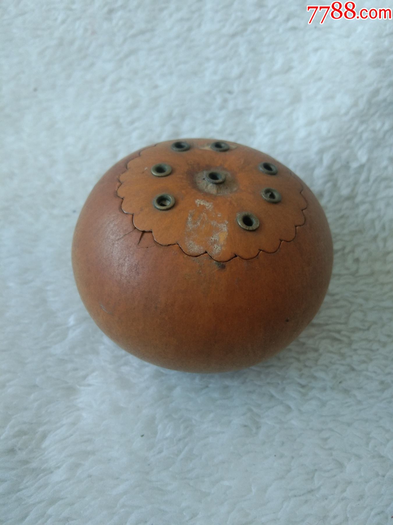 文革天然葫仙匏器文玩葫芦蝈蝈蛐蛐鸣虫叫罐聊城非遗手工烙画镶嵌器型