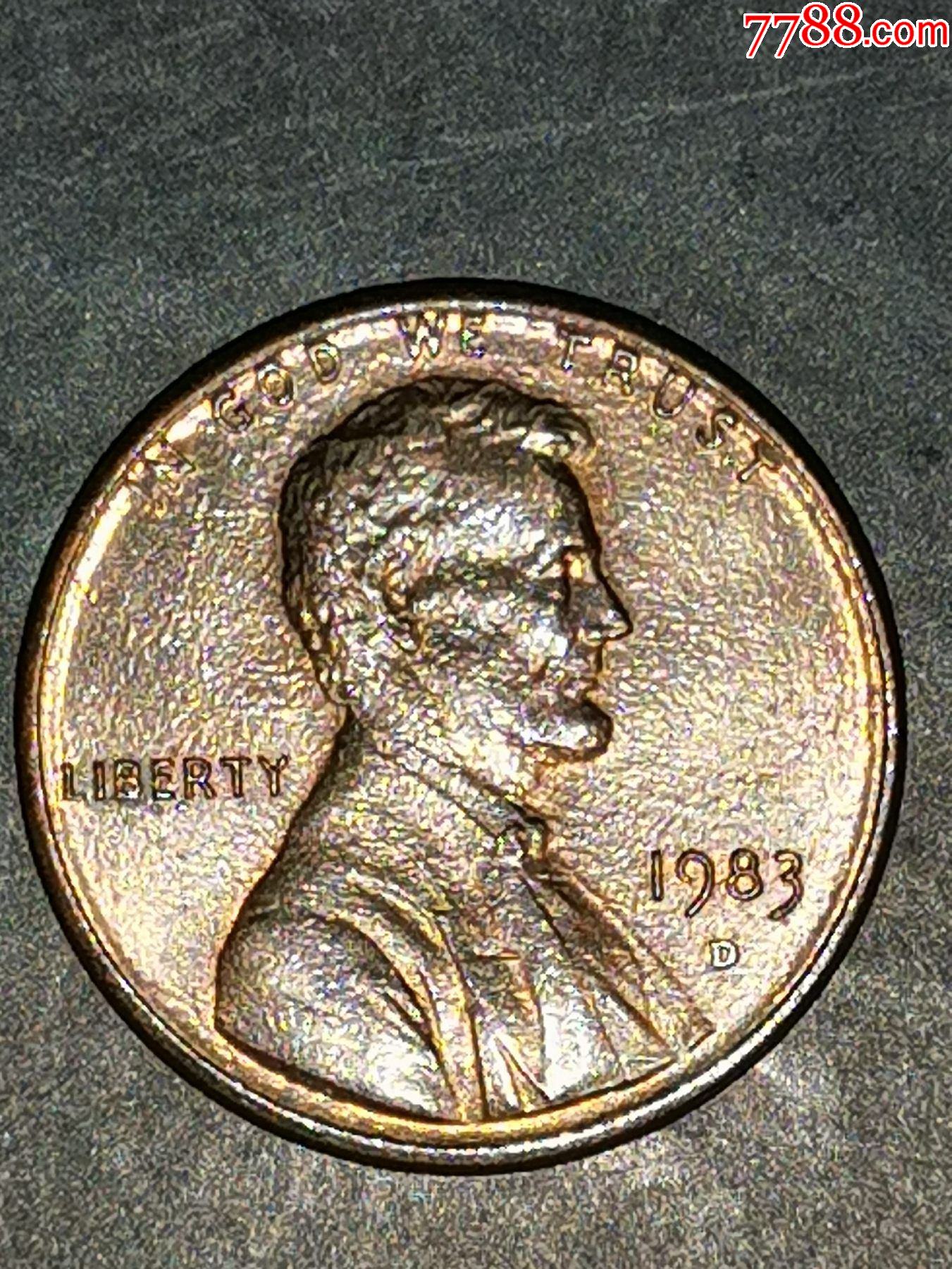 美国1983年1美分d版