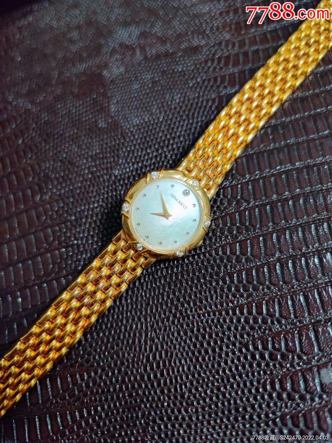 法国奢牌莲娜丽姿镶钻女表中古表手链表非欧米茄浪琴