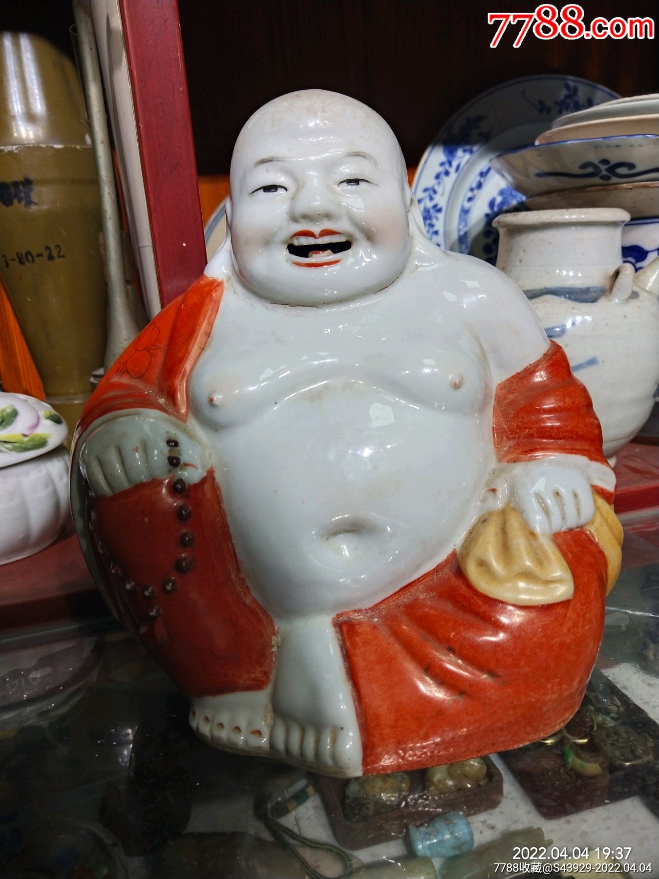 民国福建会馆大度如来佛瓷塑坐像