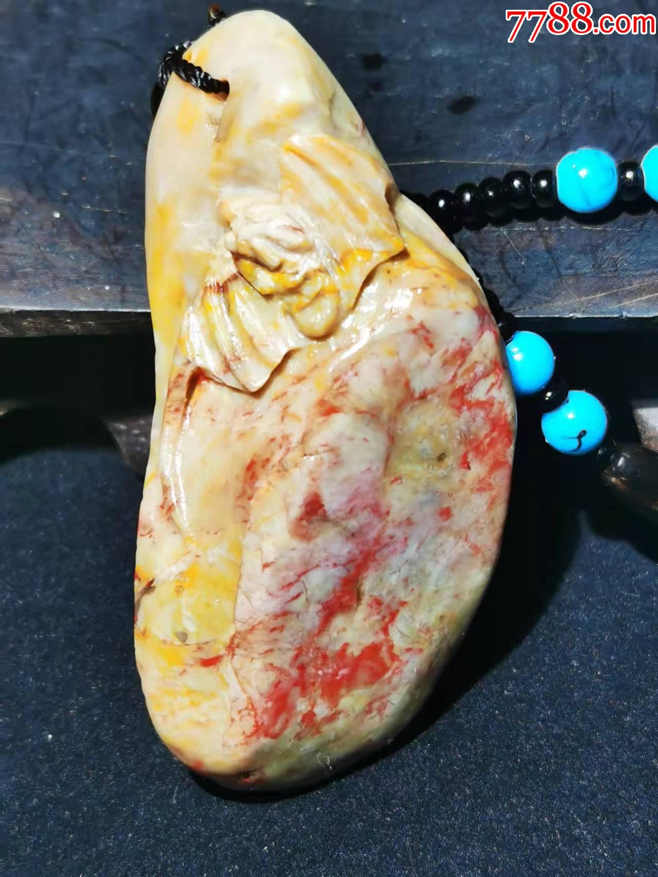 正宗昌化鸡血石吊坠