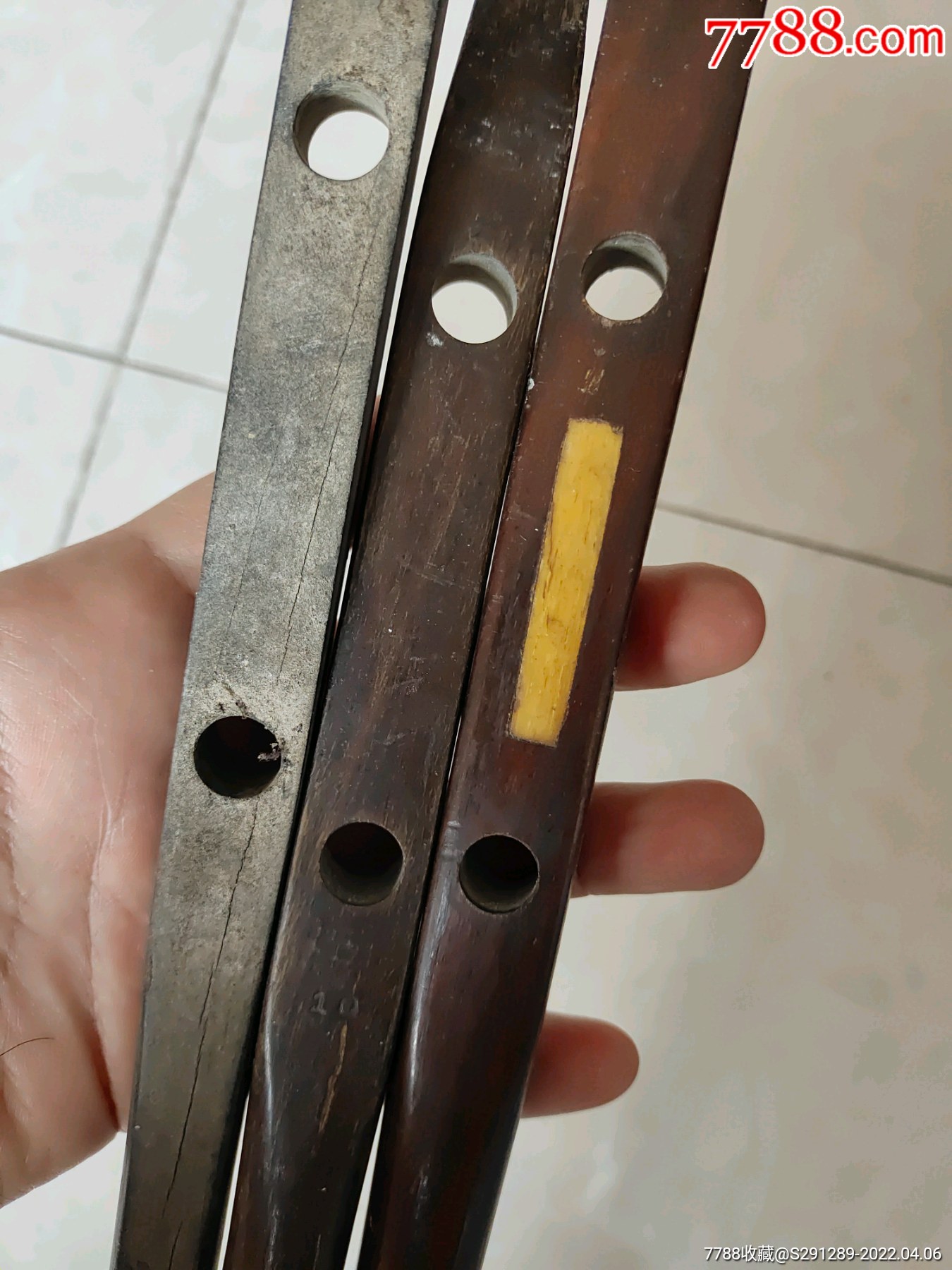 老红木二胡配件担子三根合拍