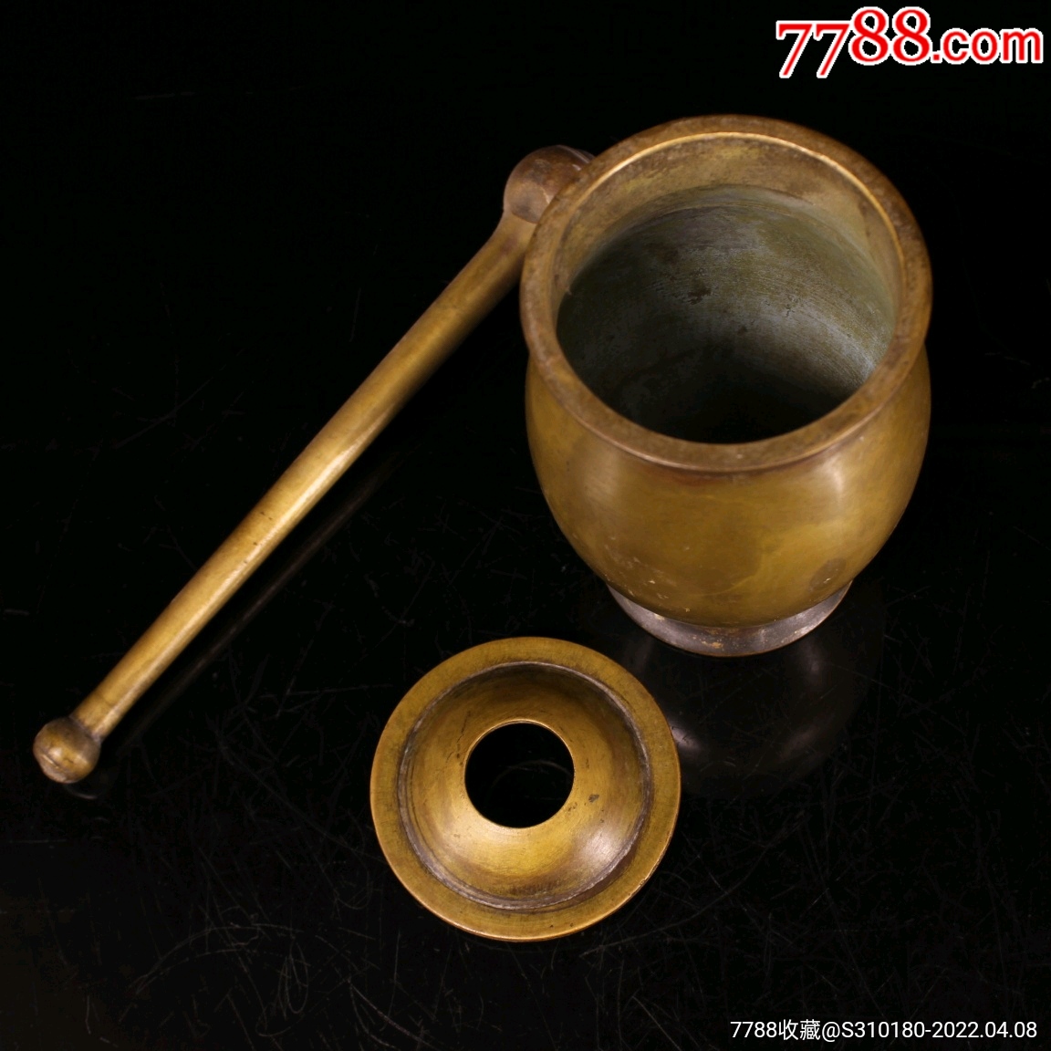 捣药罐铜罐,珍藏收老纯铜纯手工打造捣药罐一个重1133克尺寸如图_价格