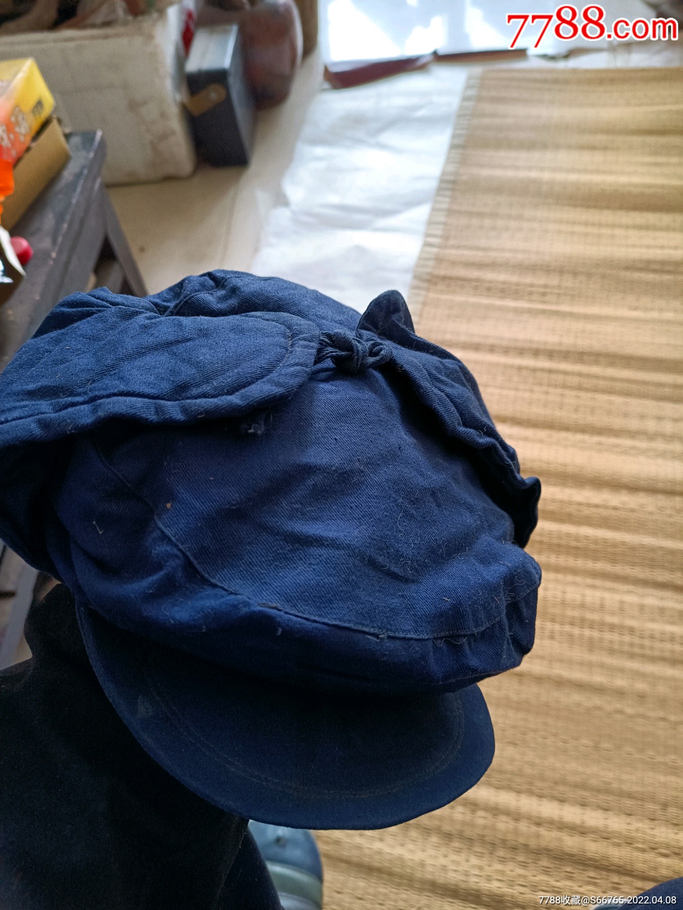 怀旧老阳泉服装厂蓝棉帽_帽子【燕的古玩店】_第1张_7788钱币网