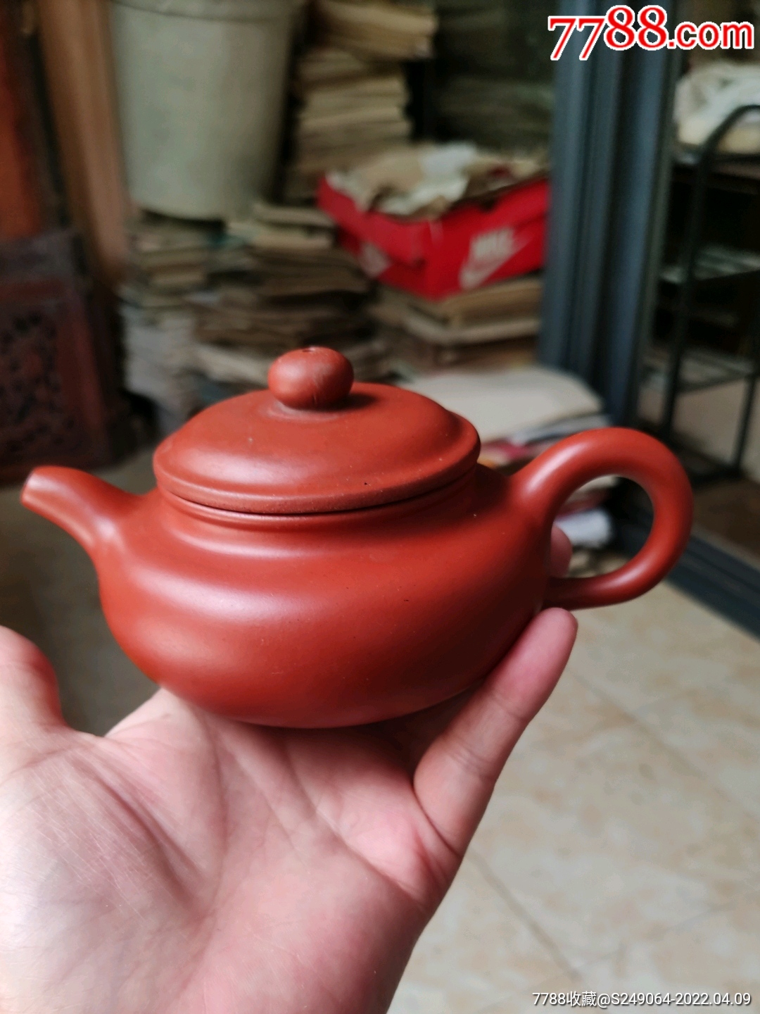 早期紫砂壶鉴窑款盖有飞皮砂头细工手好