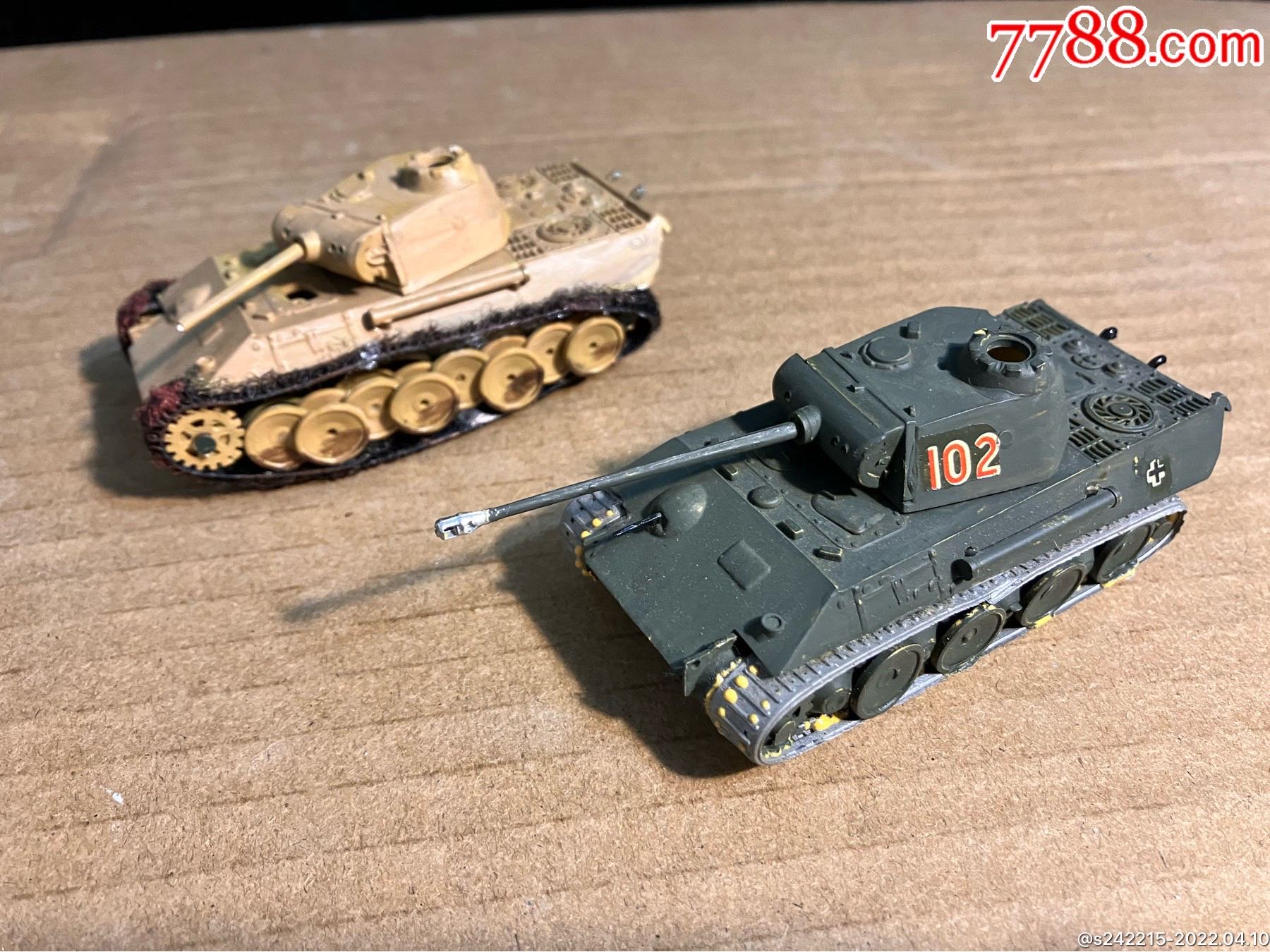 小兵人二戰老玩具四號坦克載具一組1：72比例（店內還有其它兵人）_價格43元_第5張_