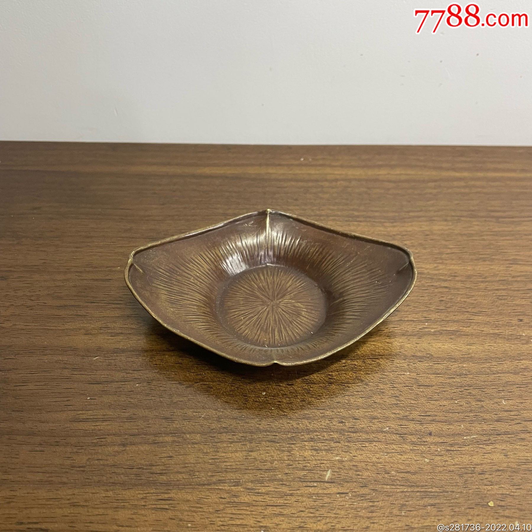 回流铜茶托手工茶盏