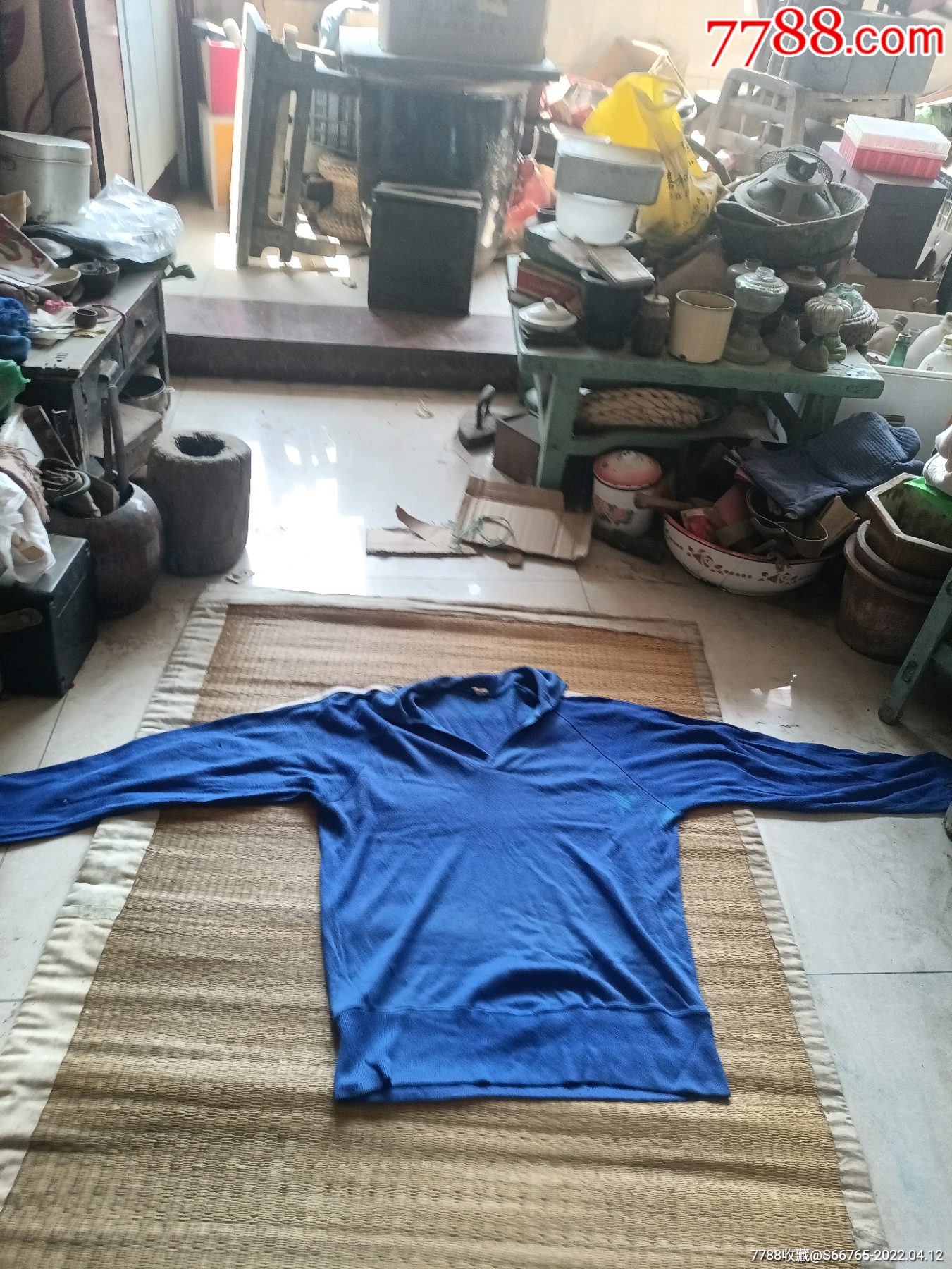 怀旧老式蓝领秋衣