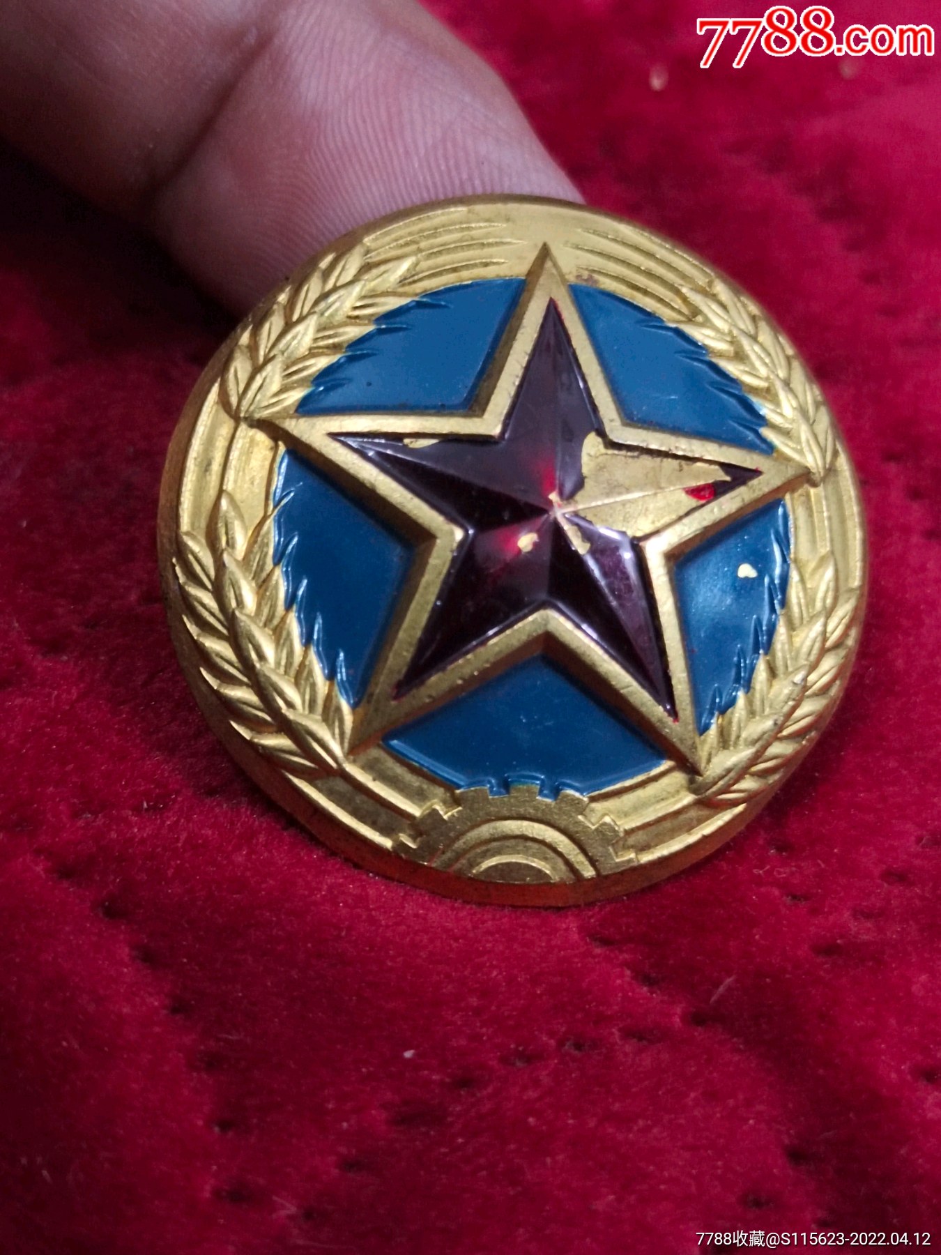 原神态志愿军大帽徽原漆保存非常好收藏绝佳