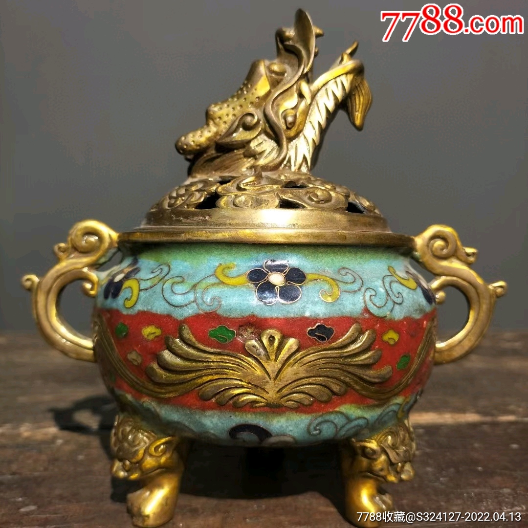 景泰蓝掐丝珐琅彩香炉