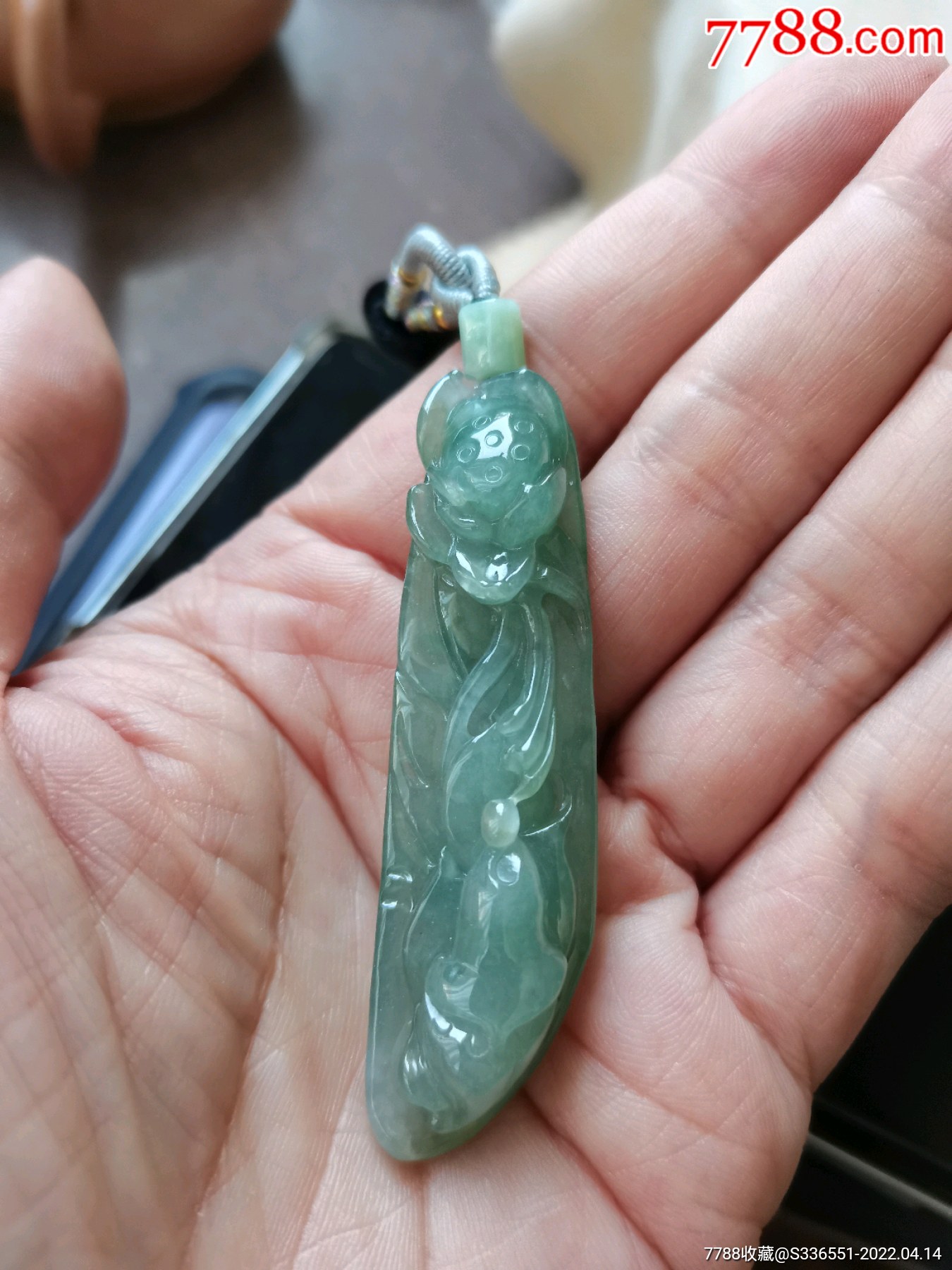 莲花悟道缅绚天然翡翠a货