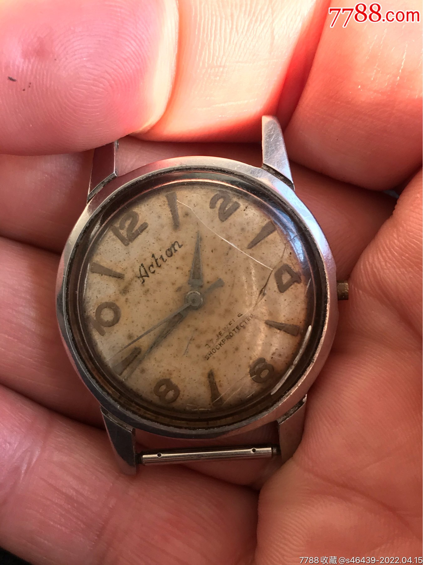 古董法国action艾克森古董手表仔细阅图看简介