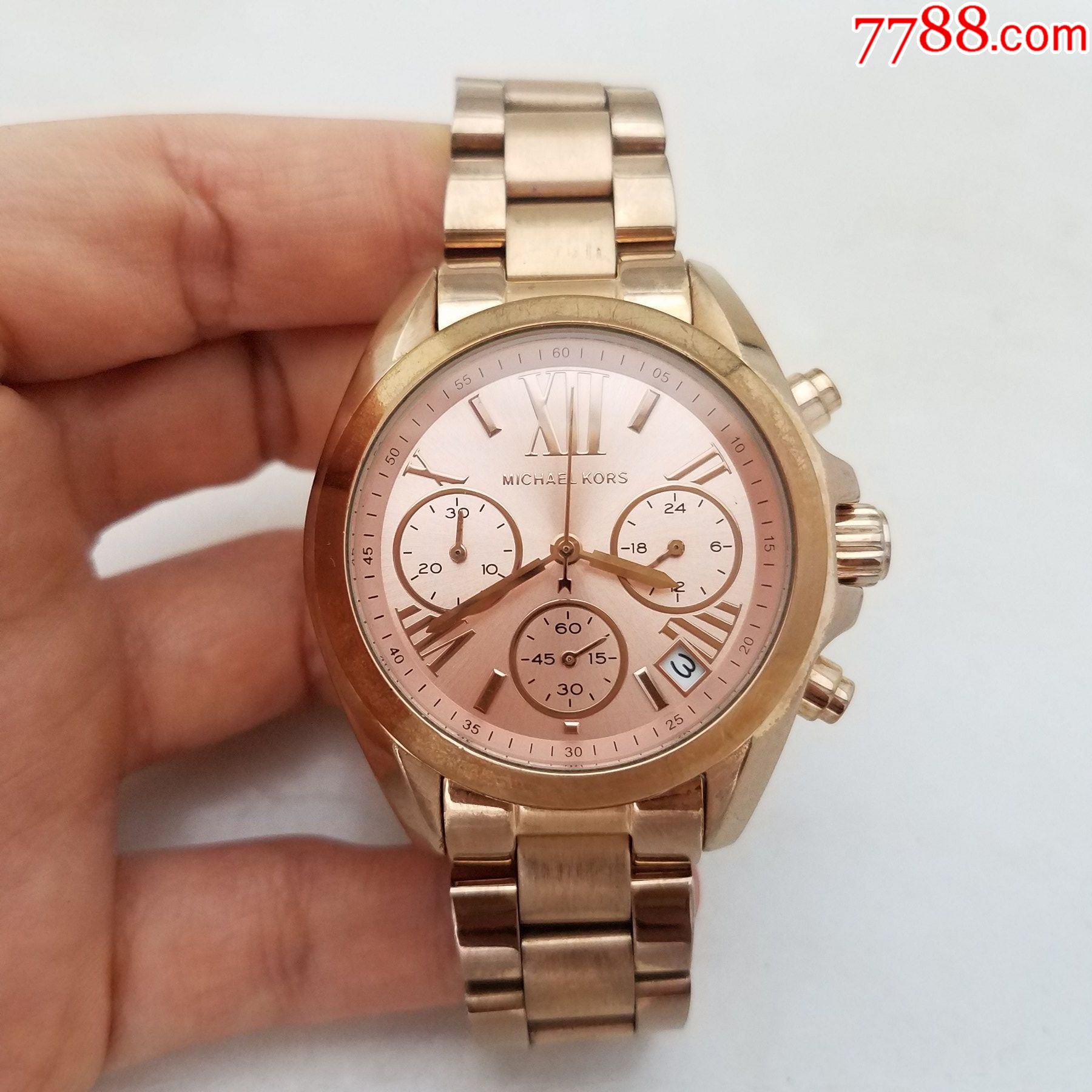 迈克高仕michaelkors电子计时男表走时正常计时好使日历好使