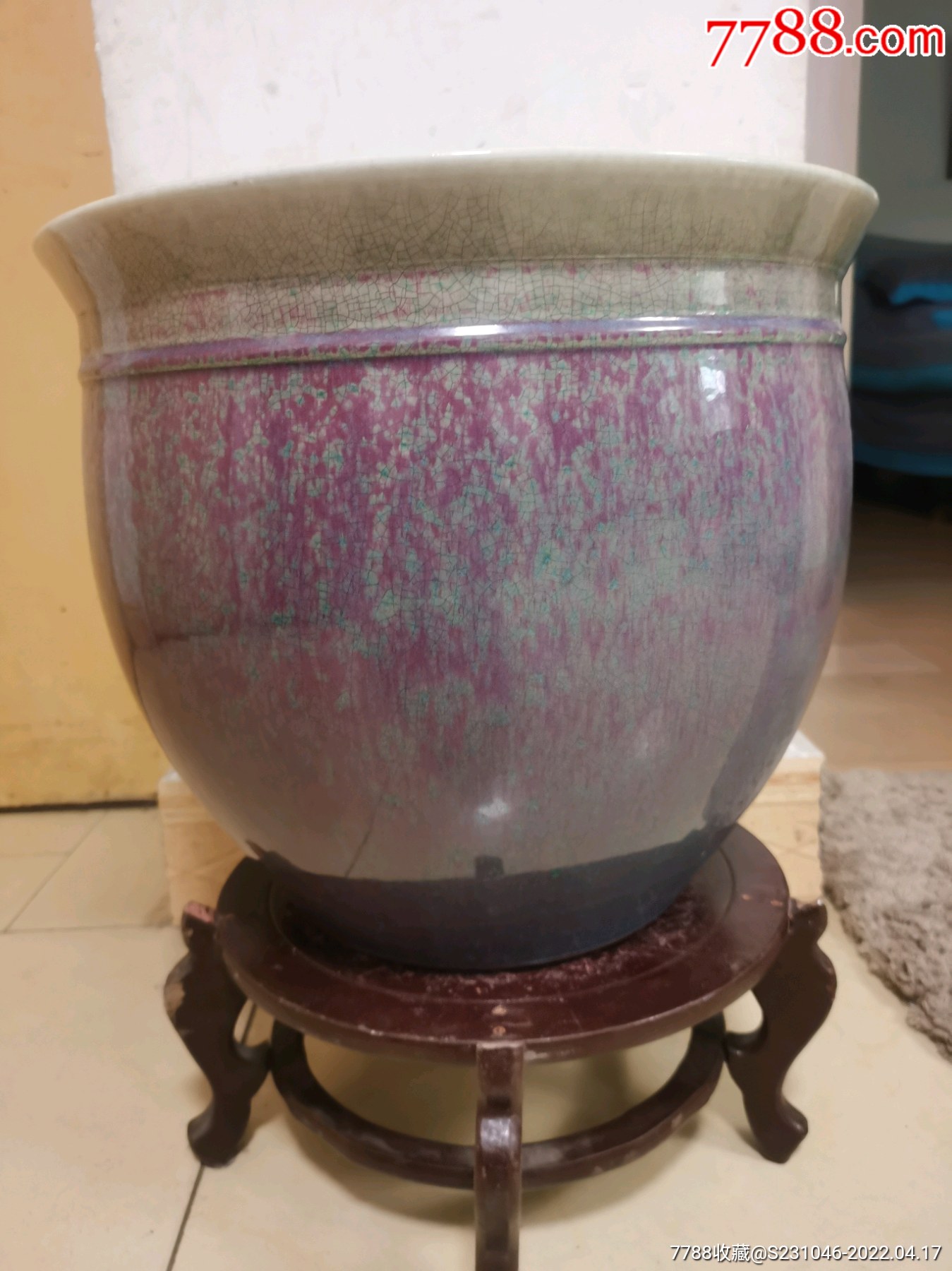 滚动鼠标滚轴,图片即可轻松放大,缩小更多"花釉/窑变瓷"商品>>>>