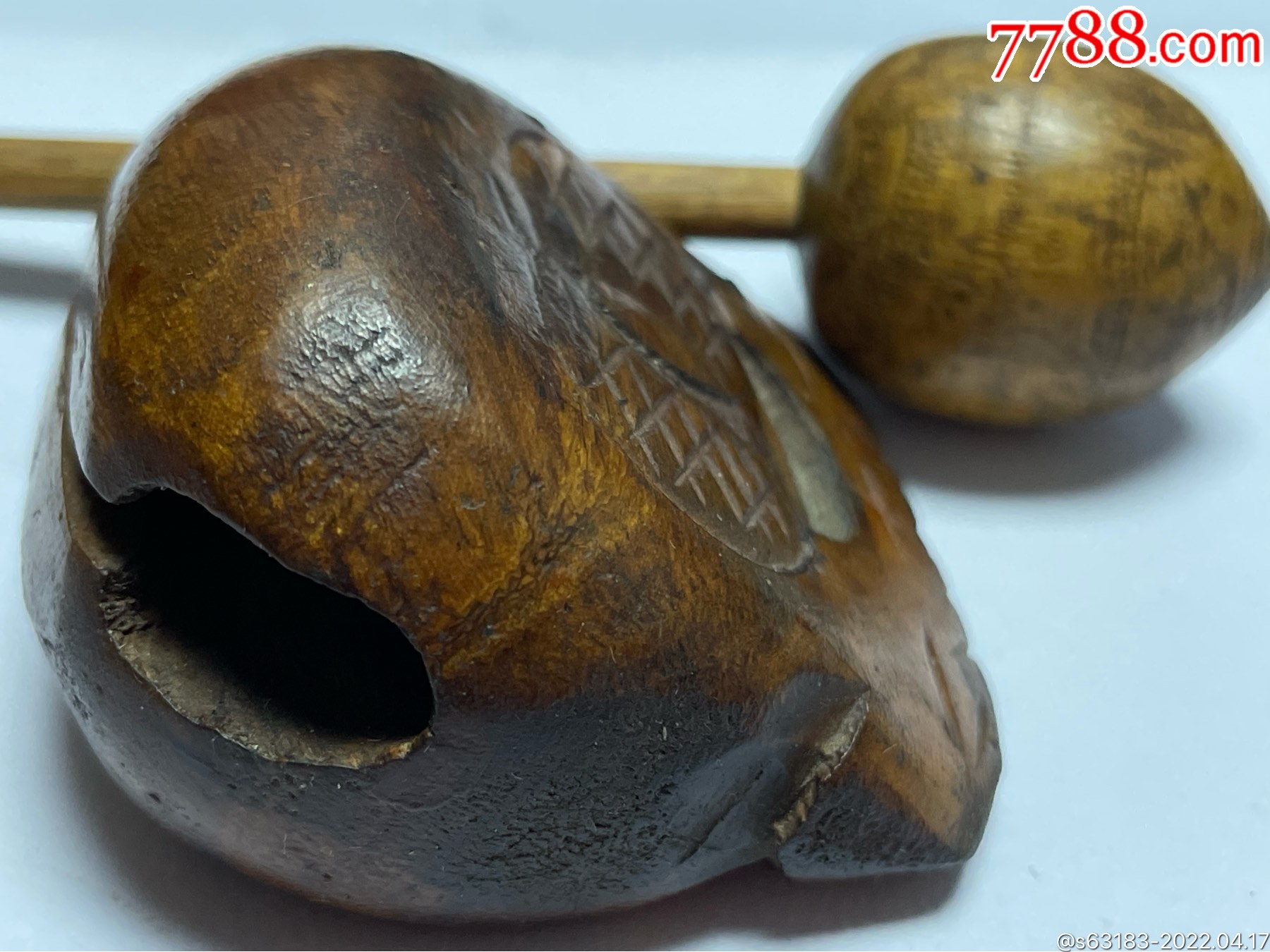 一只老木鱼_价格28元【淘古宝斋】_第1张