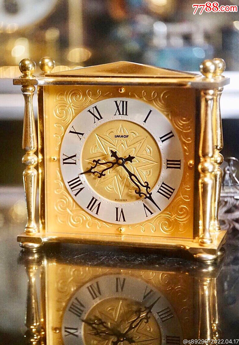 奢华瑞士名厂埃莫夫机械大座钟精美绝伦刚保养好详见图2
