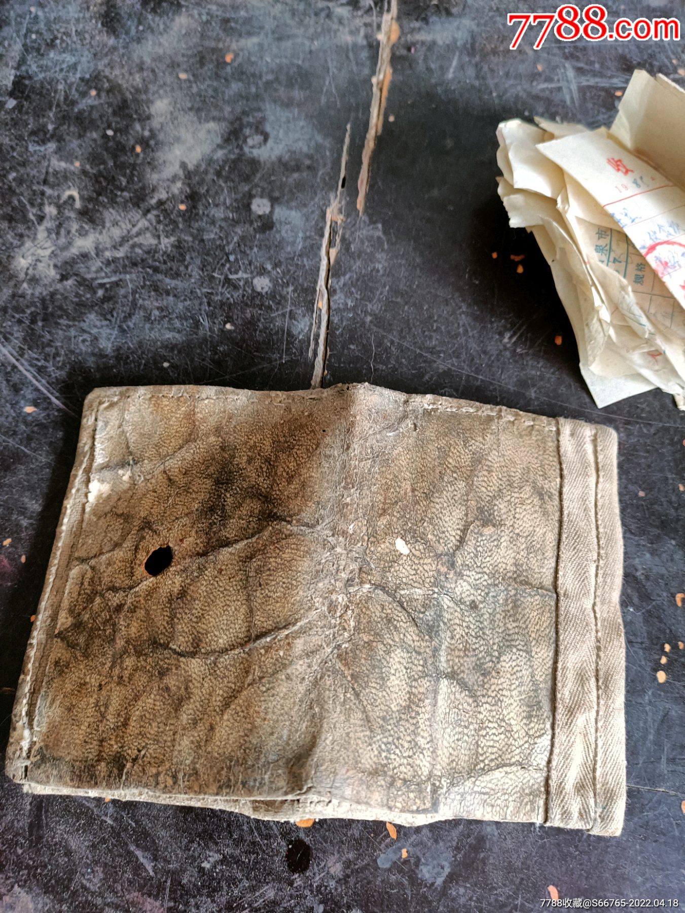 怀旧老牛皮钱包