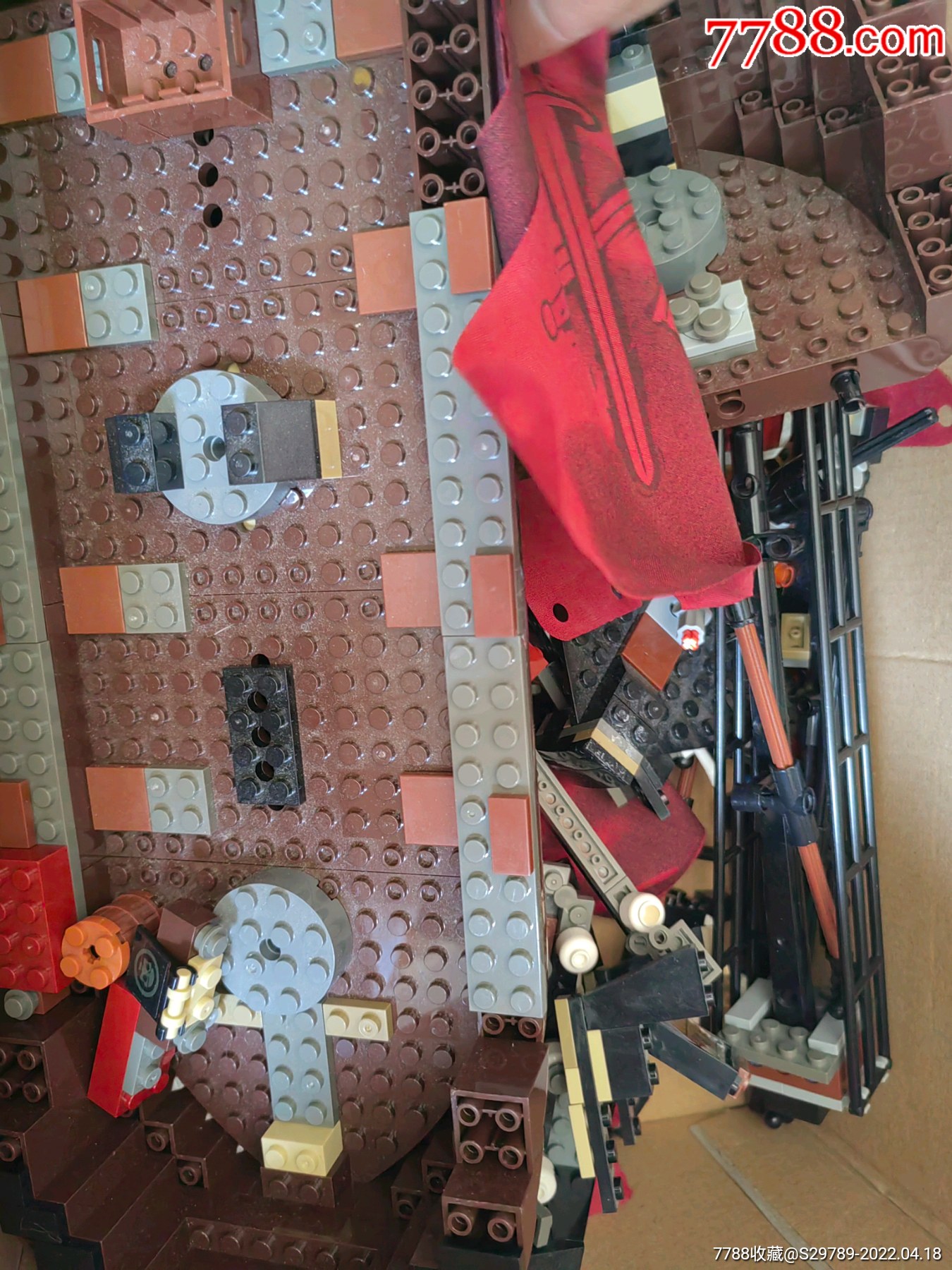 乐高式积木海盗船