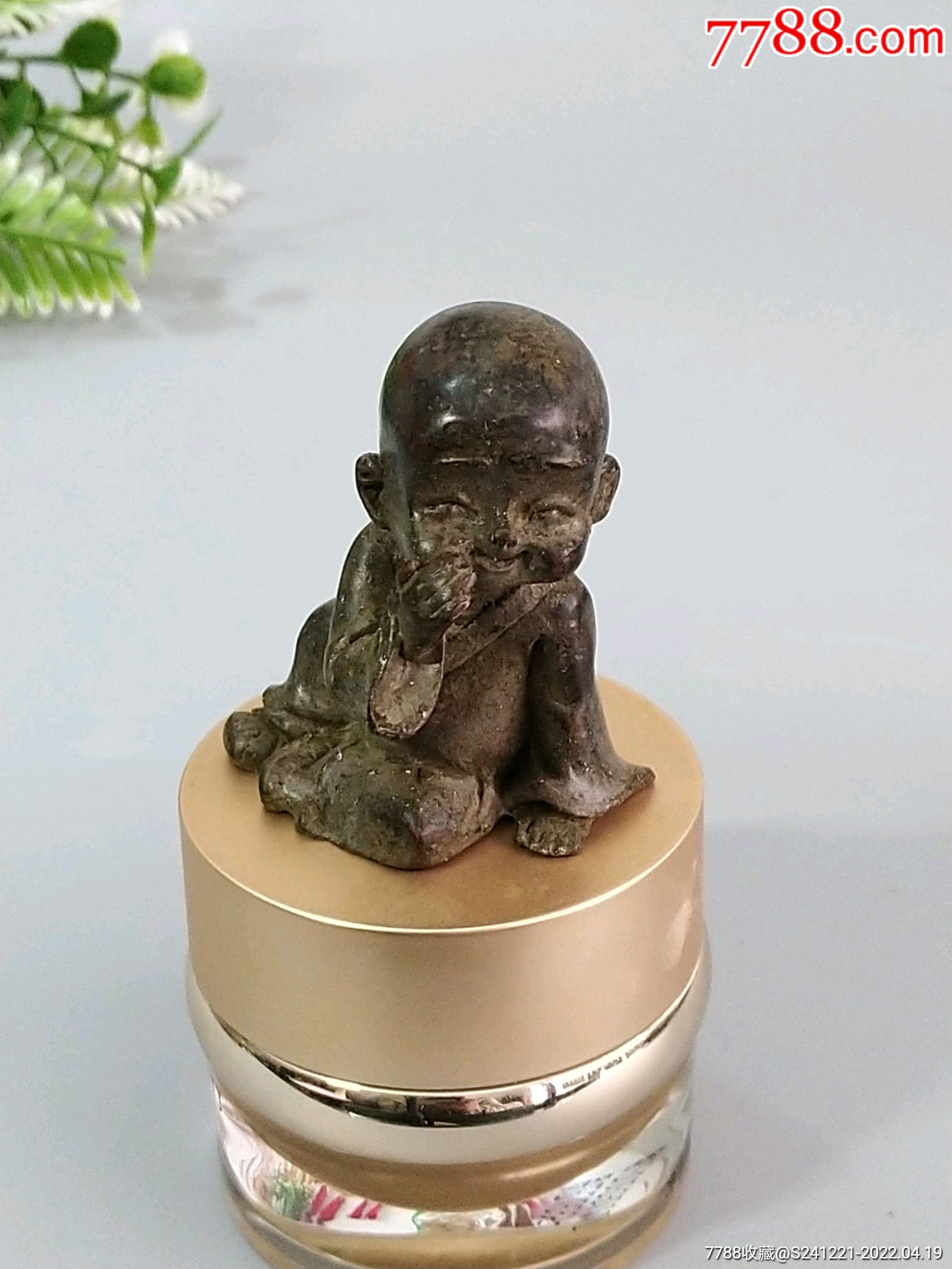 精工铜制迷你小和尚茶宠小摆