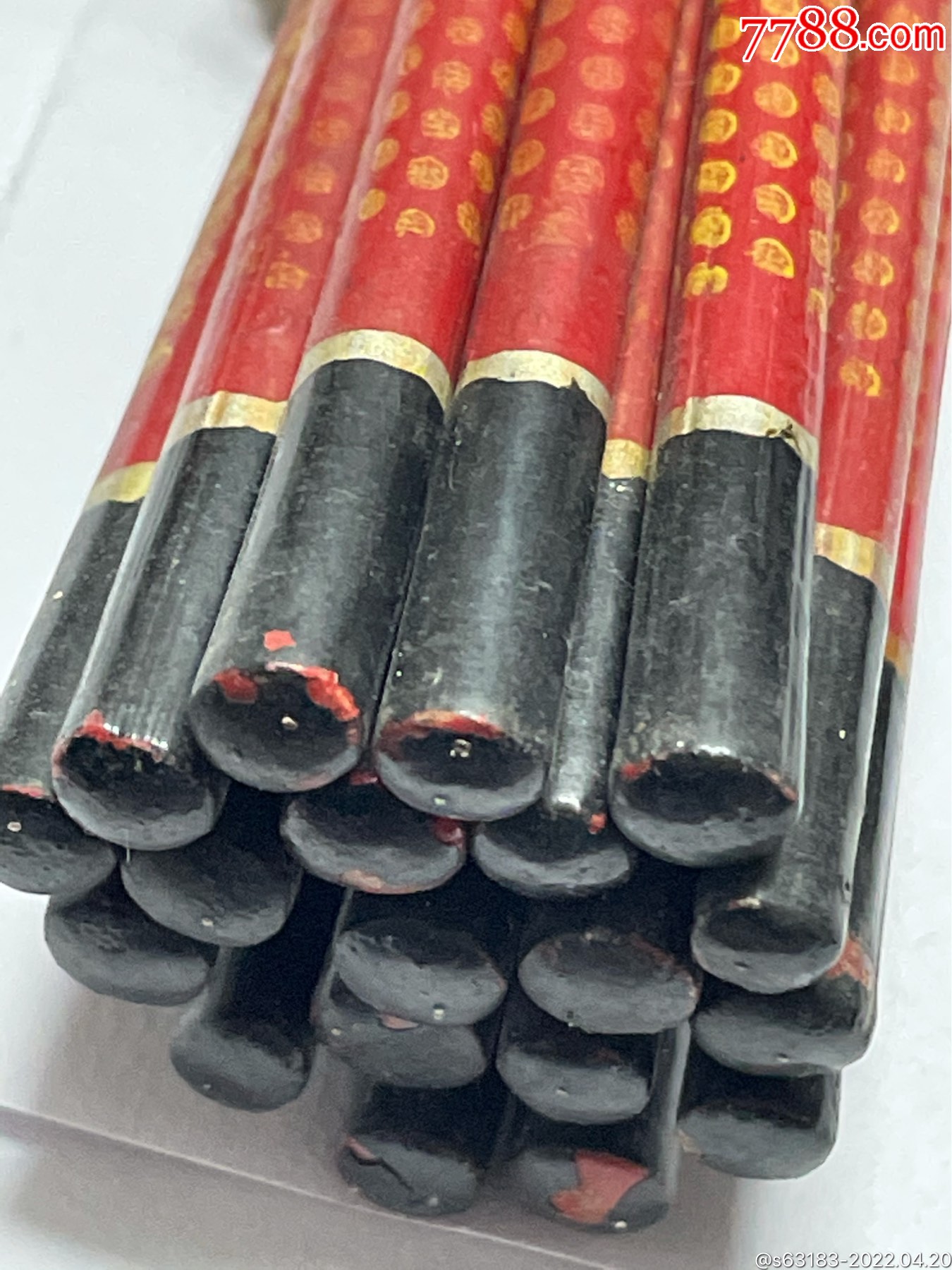 孤品一把老漆筷子库存未使用