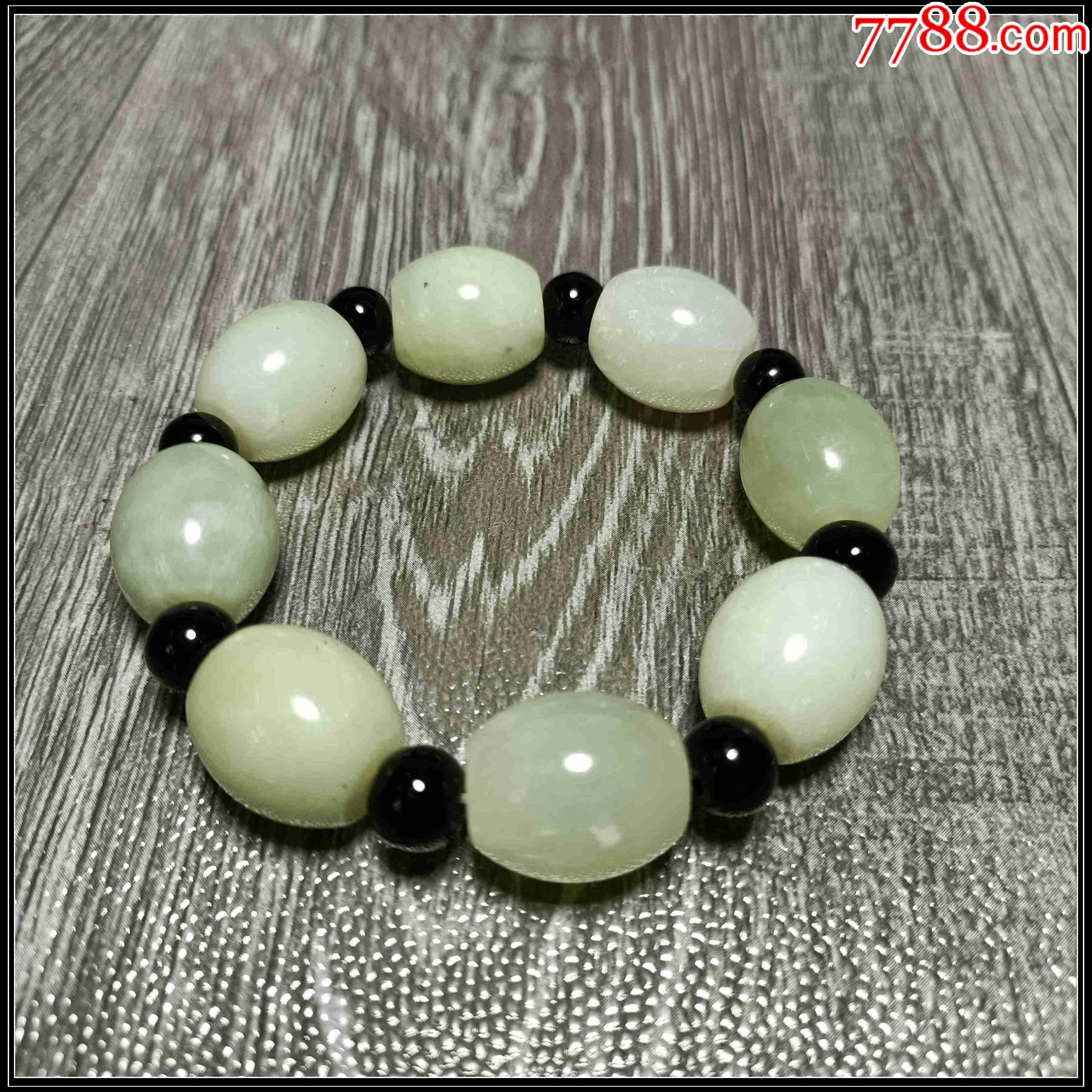 岫玉路路通串珠手链