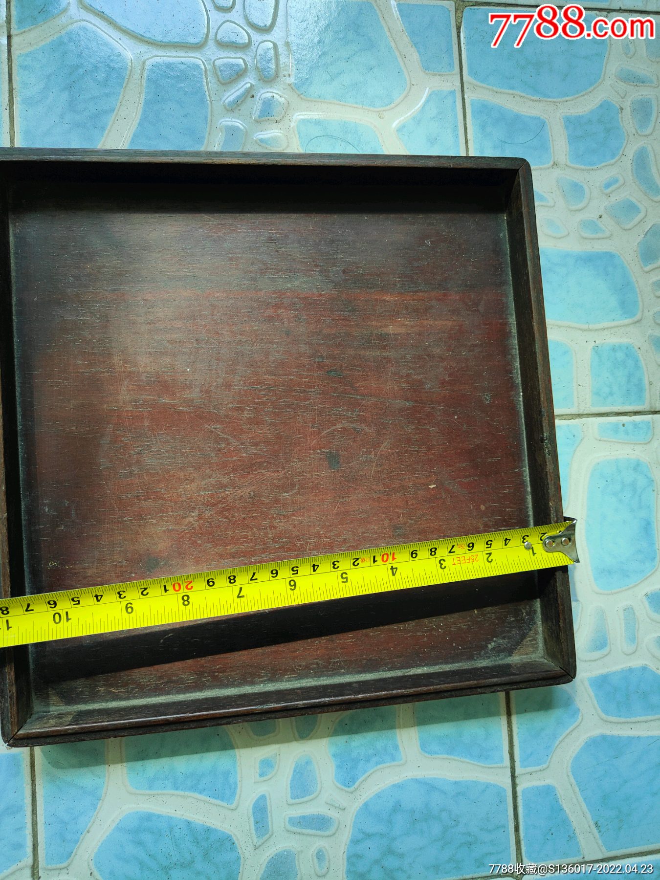 独板老红木文盘