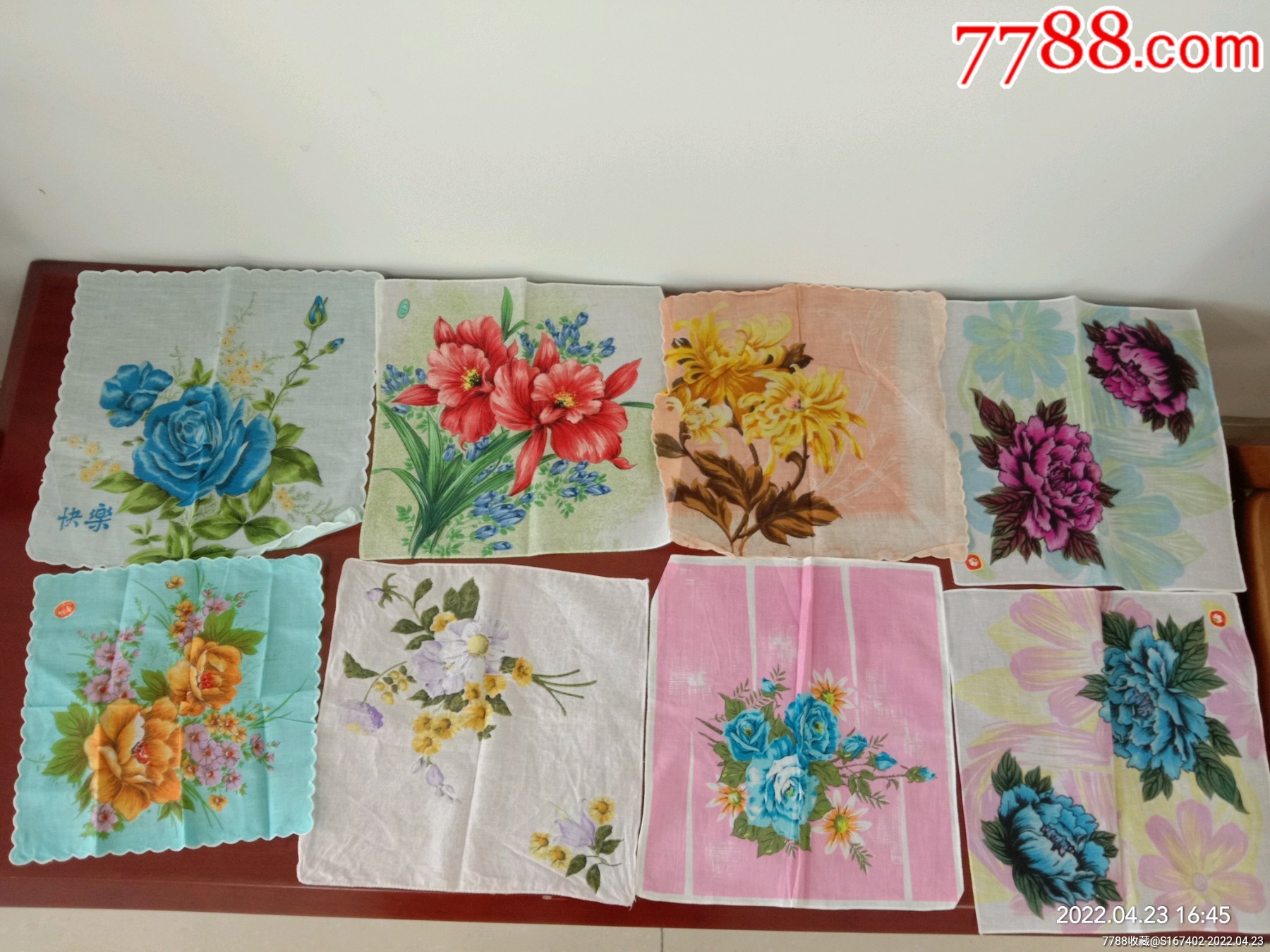 花卉老手帕手绢10条打包出