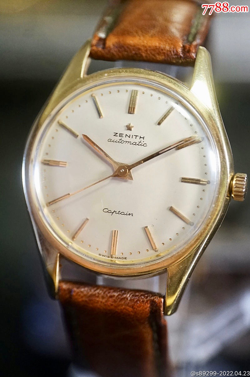 撞陀金表世界名表经典瑞士真力时18k金50年代古董中古机械表少见