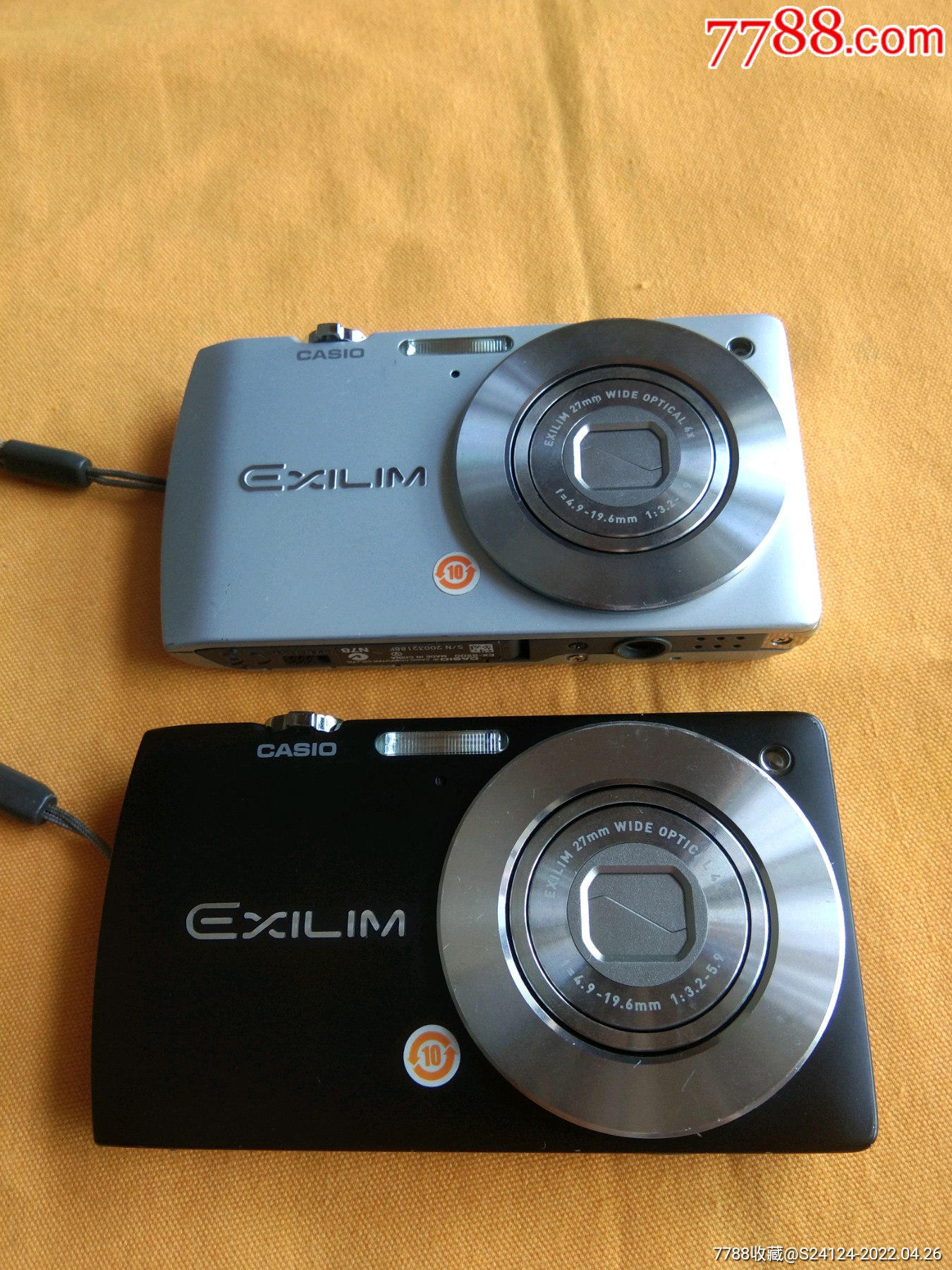 卡西欧ex一s200一对黑色灰色