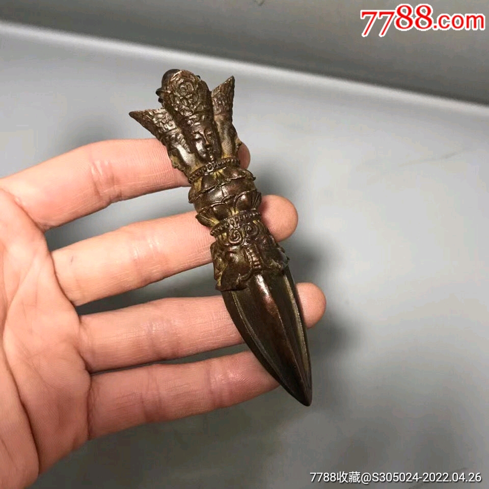 铜藏传佛教金刚杵法器金刚降魔杵摆件