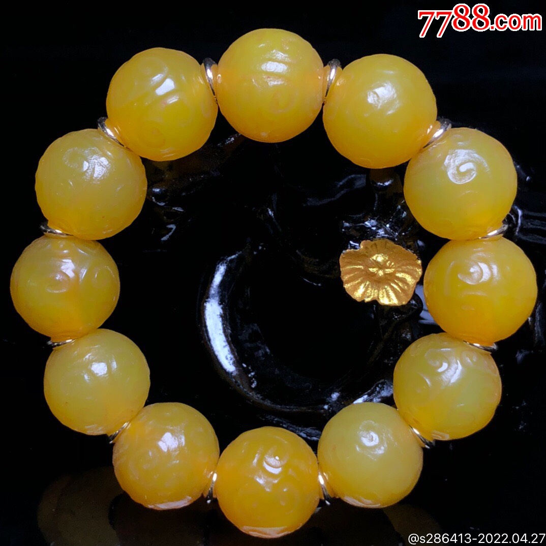 20毫米*12颗生理功效黄玛-价格:299元-au29951545-玛瑙/宝石手串