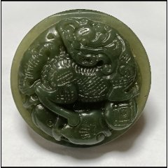 和田玉大气麒麟腰带扣玉石腰扣(zc29965744)_7788收藏__收藏热线